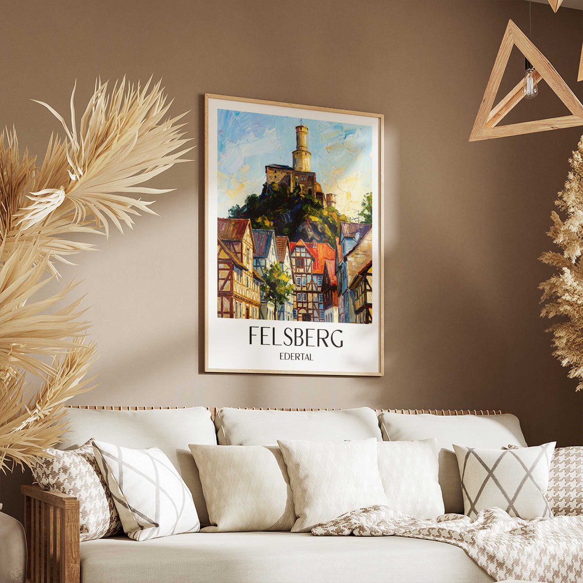 felsberg-edertal-deutschland-poster-oil-painting-oelgemaelde