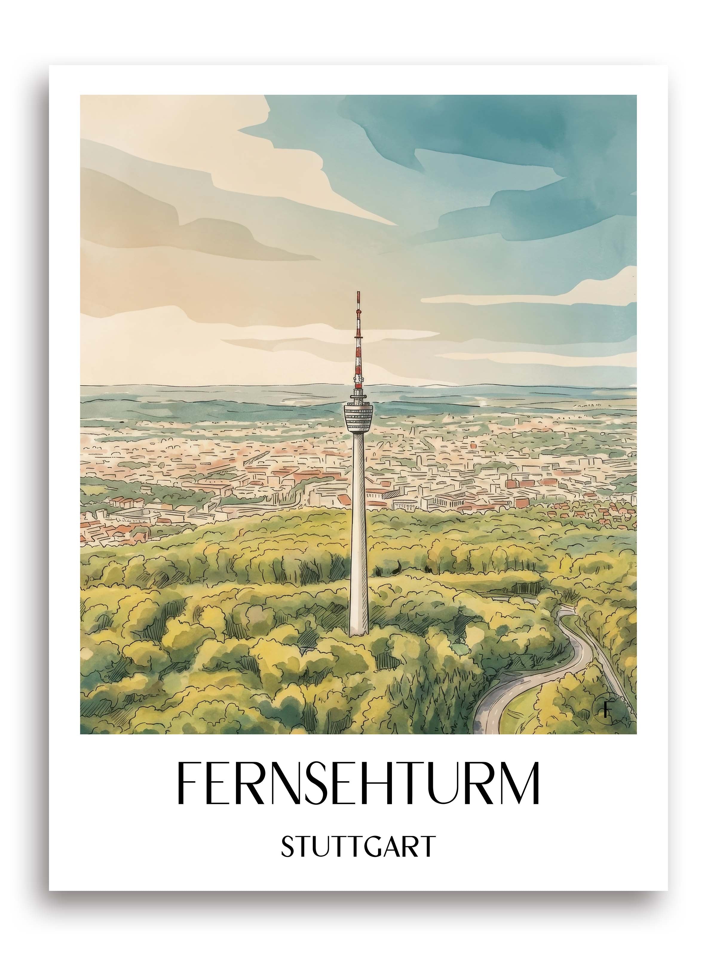 fernsehturm-stuttgart-deutschland-poster-aquarell