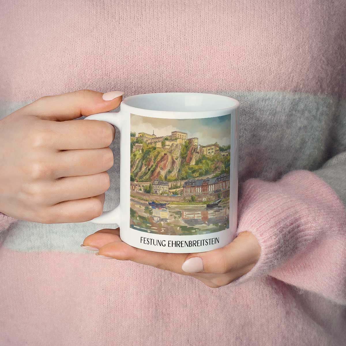 festung-ehrenbreitstein
-koblenz-deutschland-kaffeebecher-aquarell