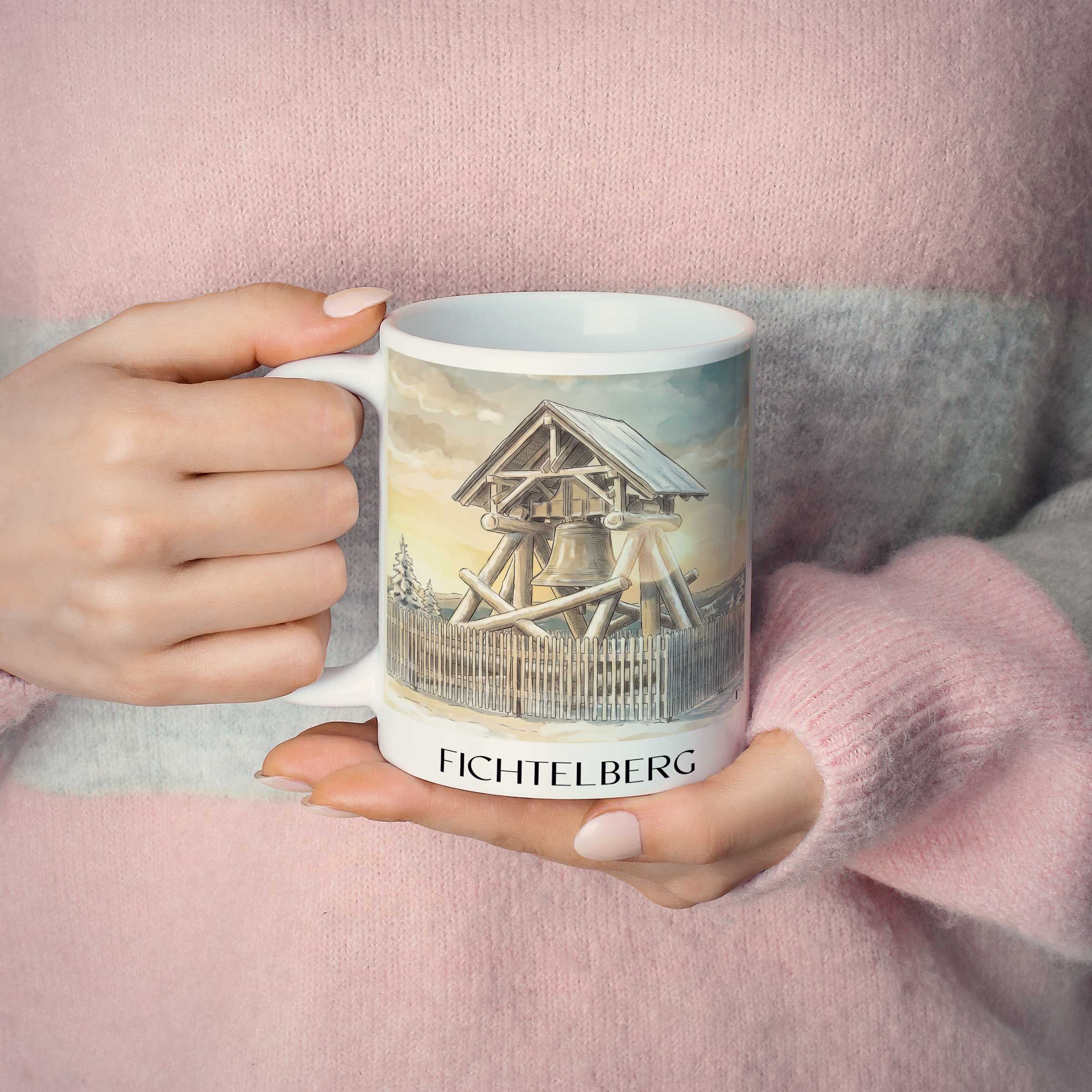 fichtelberg-erzgebirge-deutschland-kaffeebecher-aquarell
