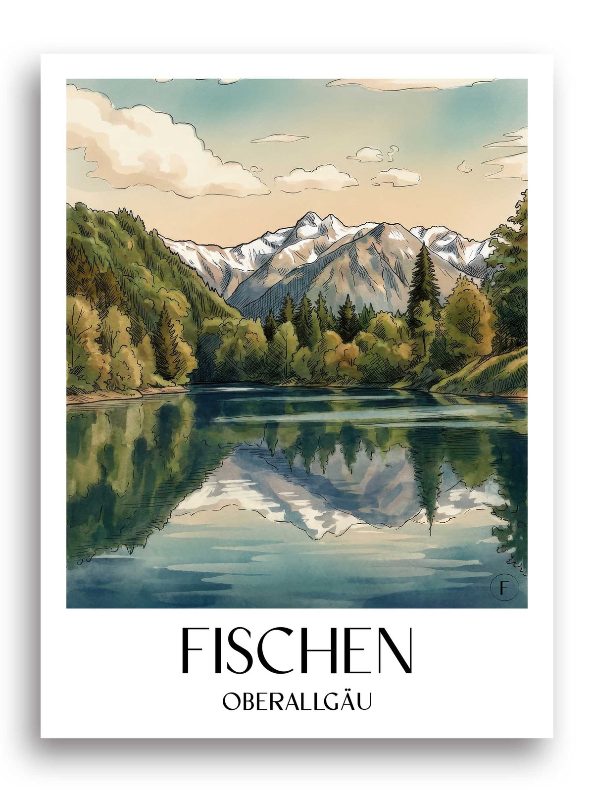 fischen--oberallgäu-deutschland-poster-aquarell