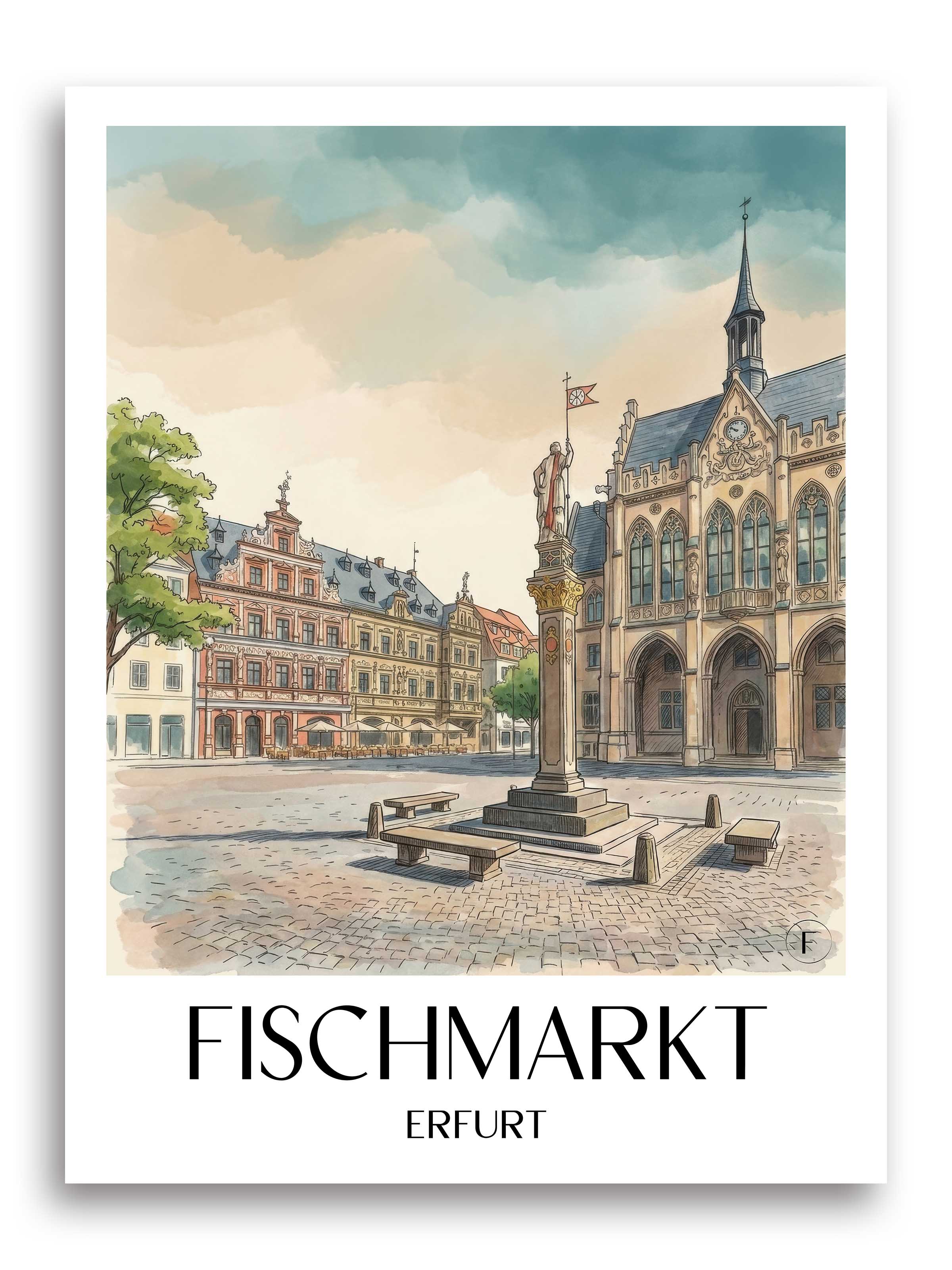 fischmarkt-erfurt-deutschland-poster-aquarell