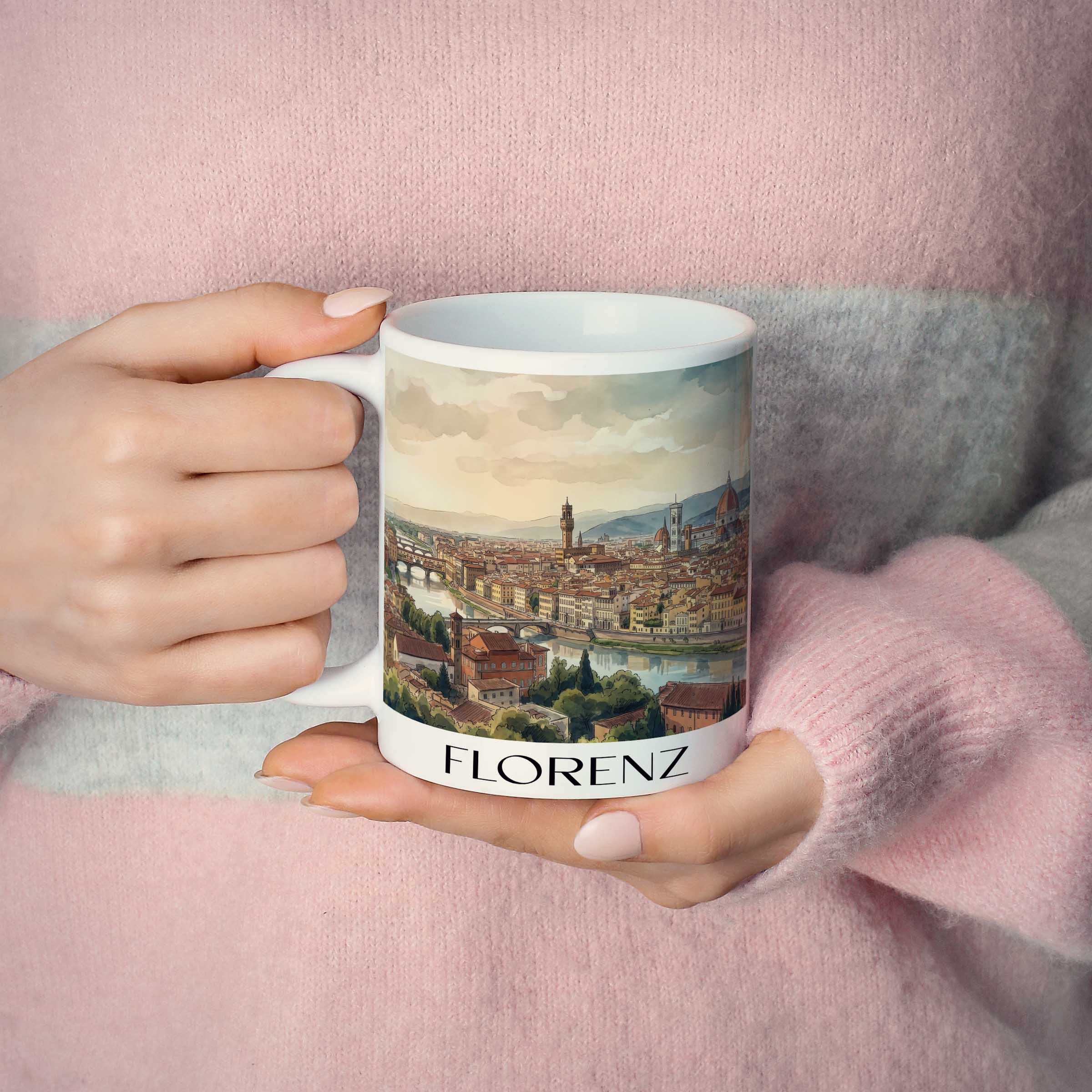 florenz-toskana-italien-kaffeebecher-aquarell
