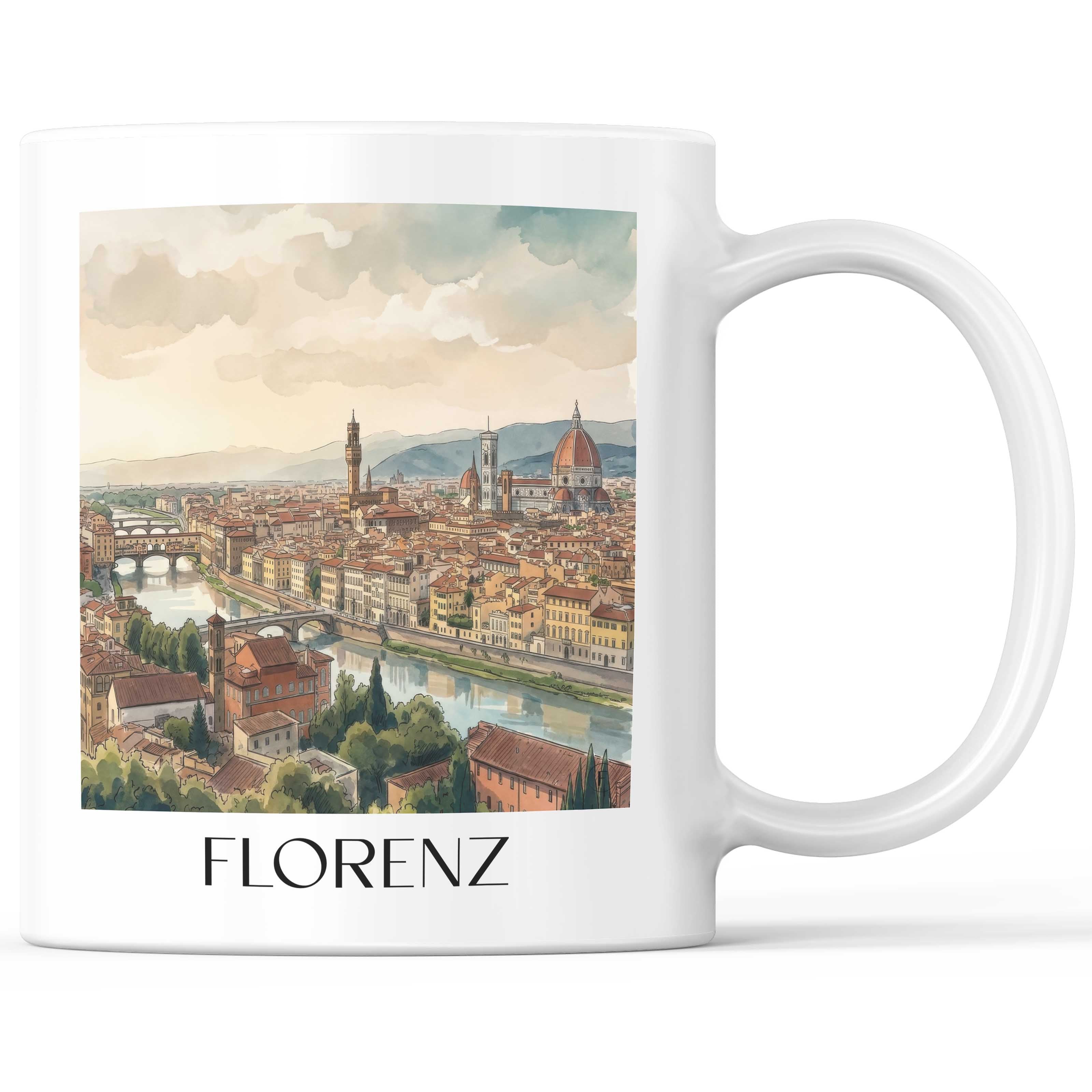 florenz-toskana-italien-kaffeebecher-aquarell