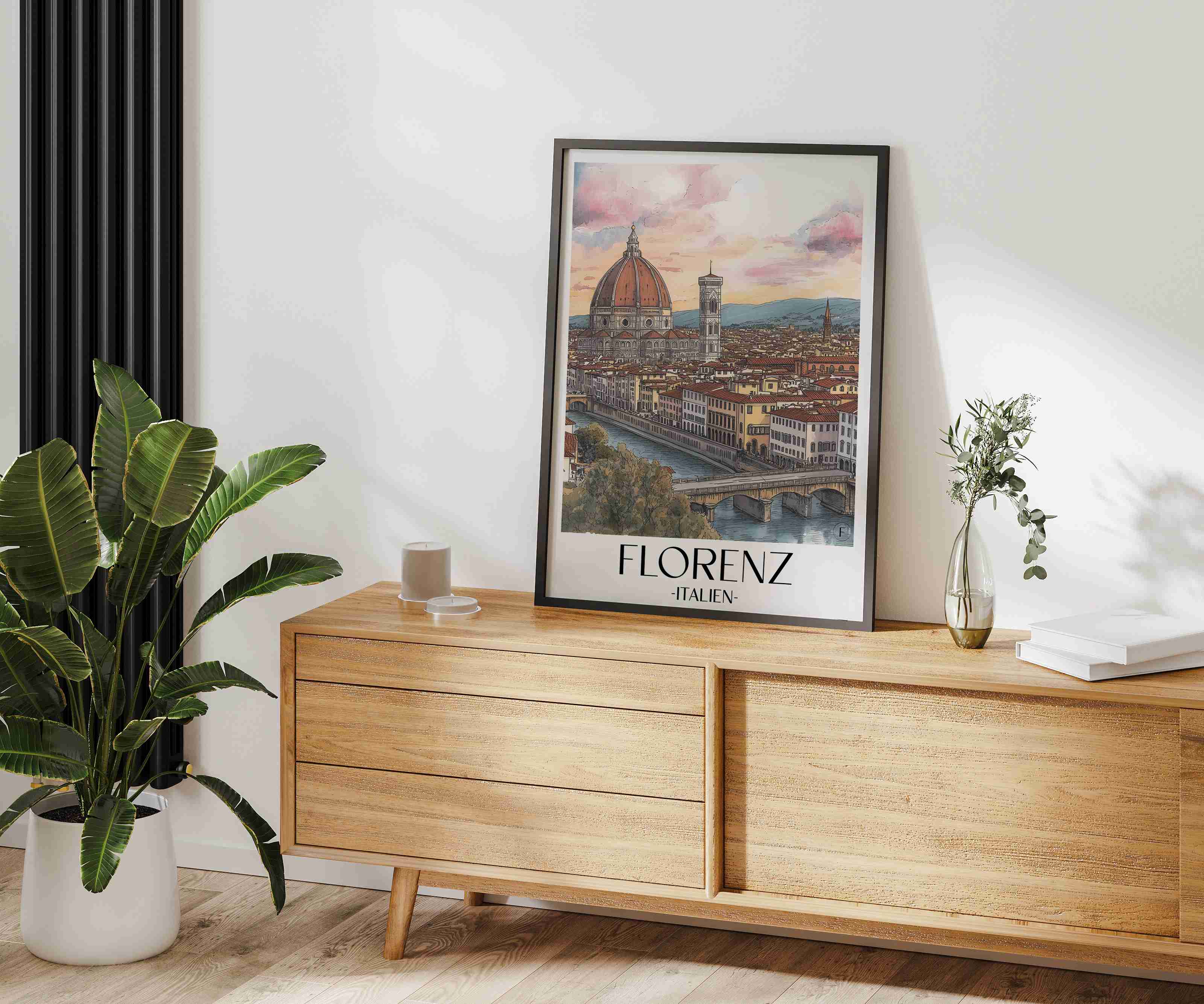 florenz-italien-poster-aquarell