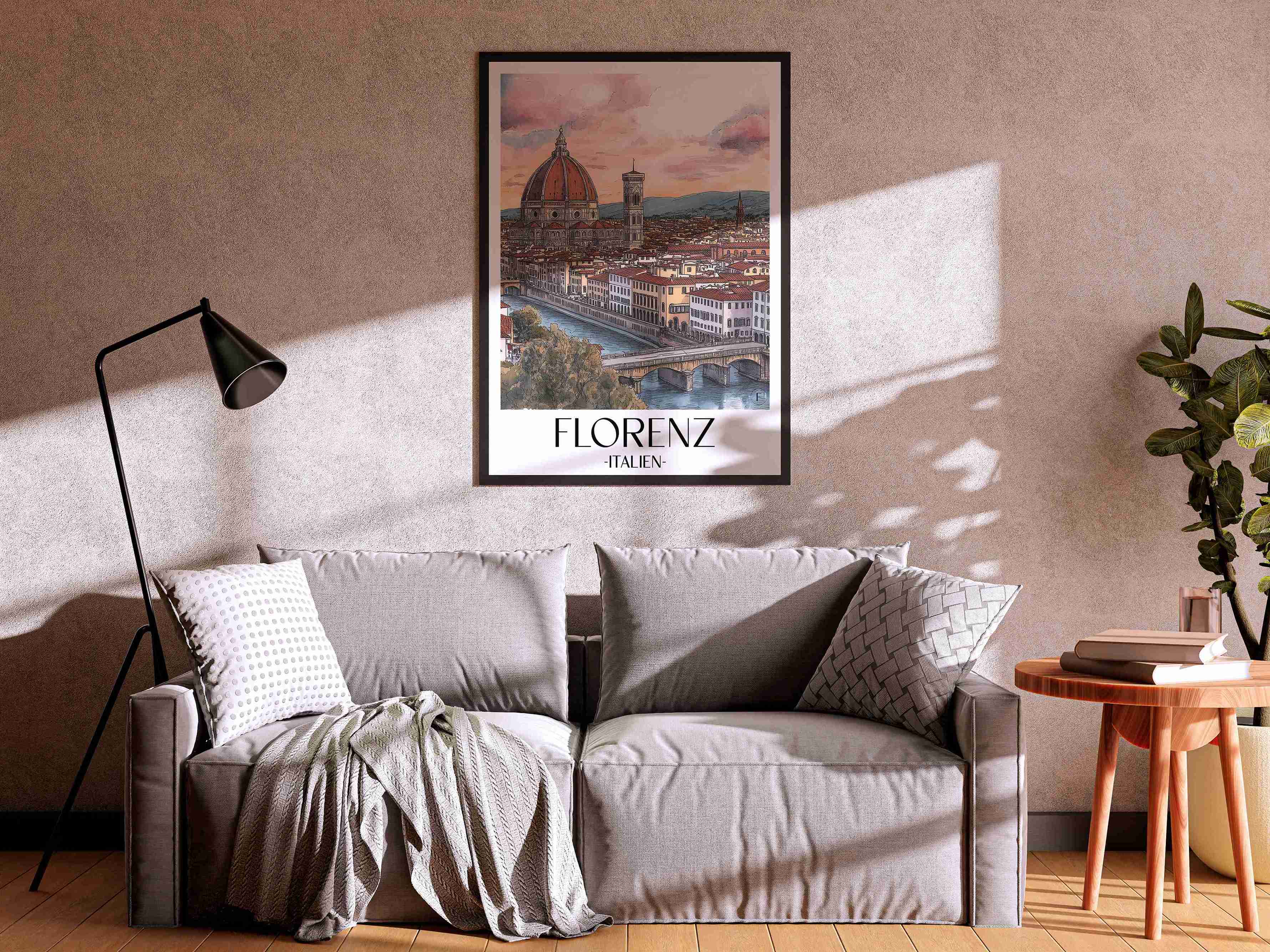 florenz-italien-poster-aquarell