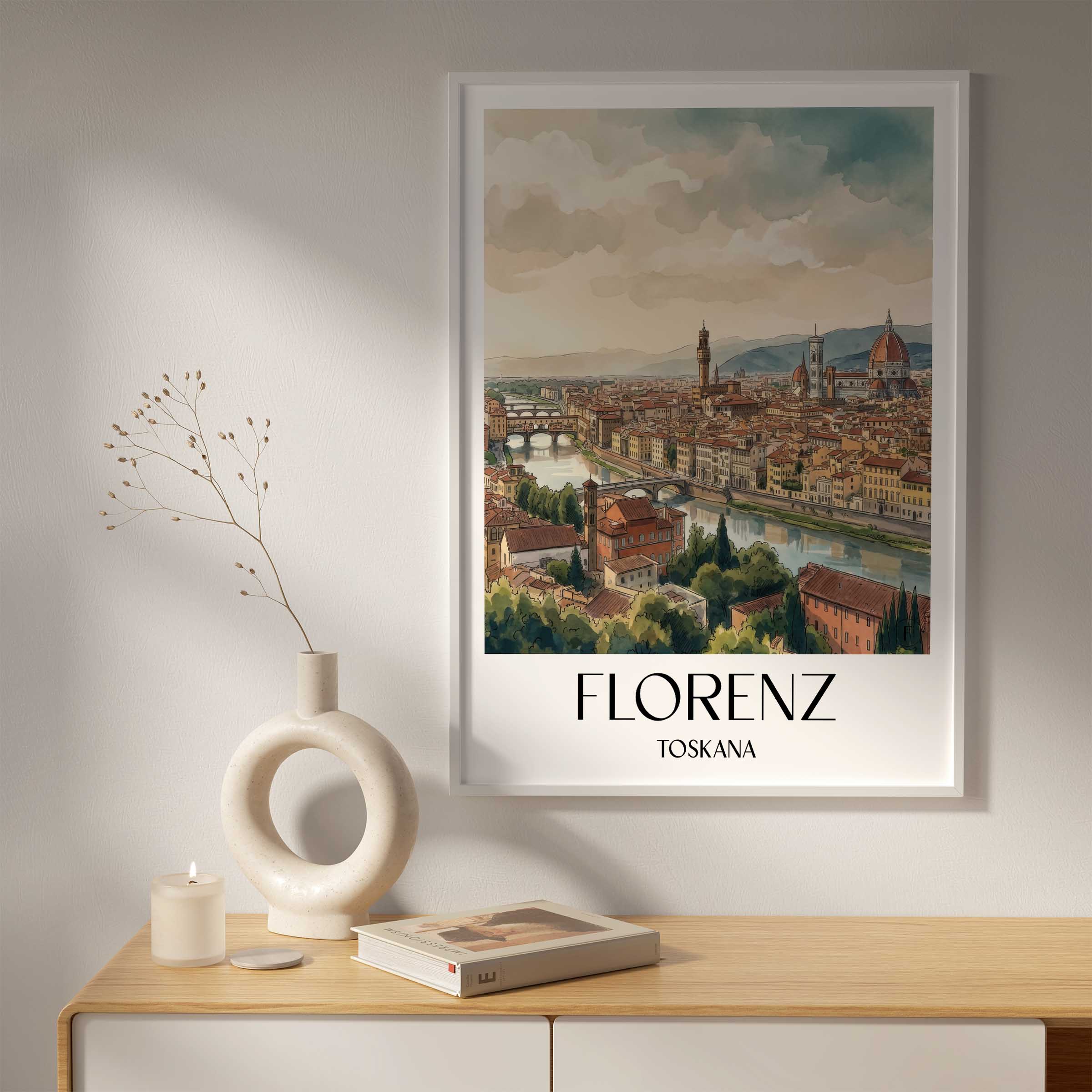 florenz-toskana-italien-poster-aquarell