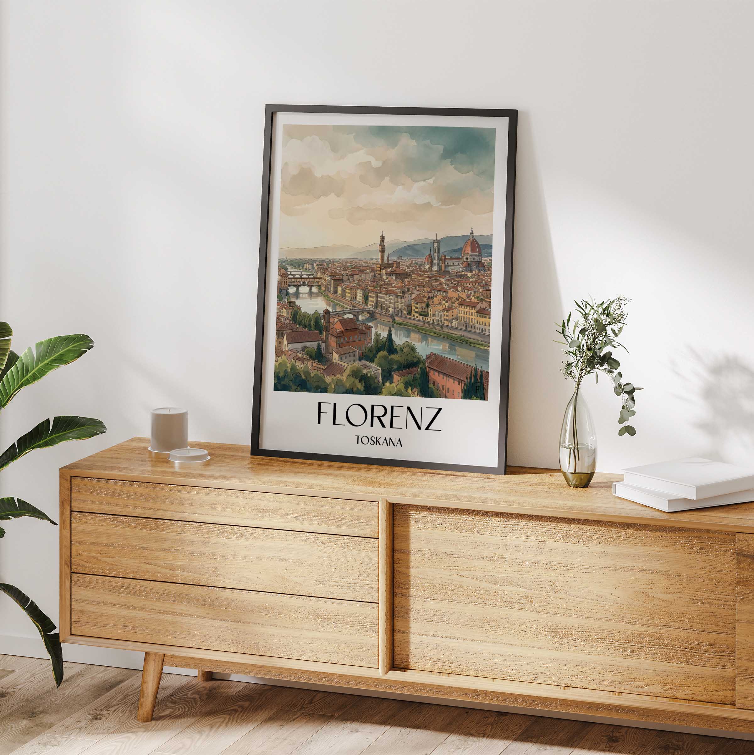 florenz-toskana-italien-poster-aquarell