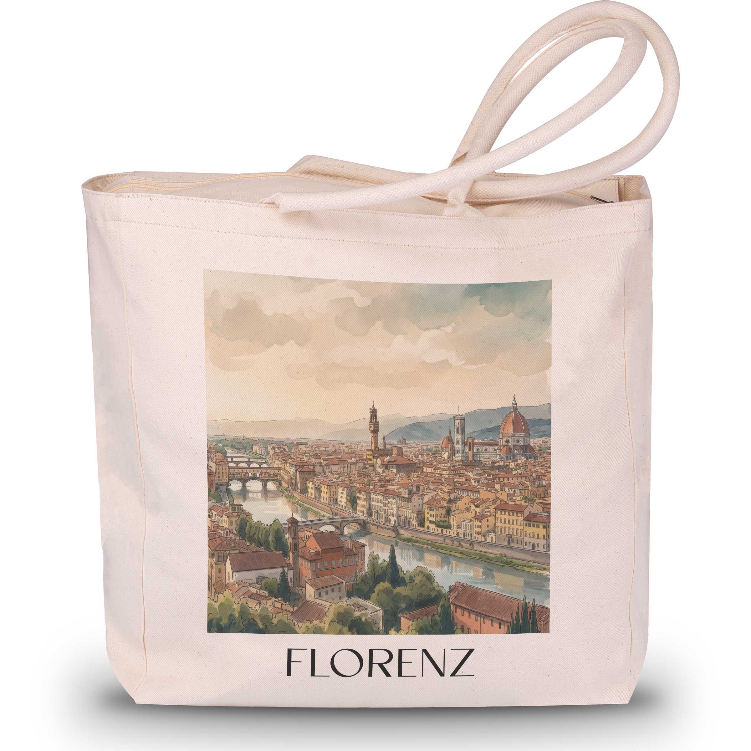 florenz-toskana-italien-einkaufstasche-aquarell