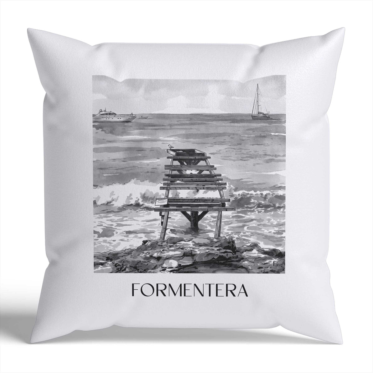 formentera-spanien-spanien-kissenbezug-aquarell-schwarz-weiss