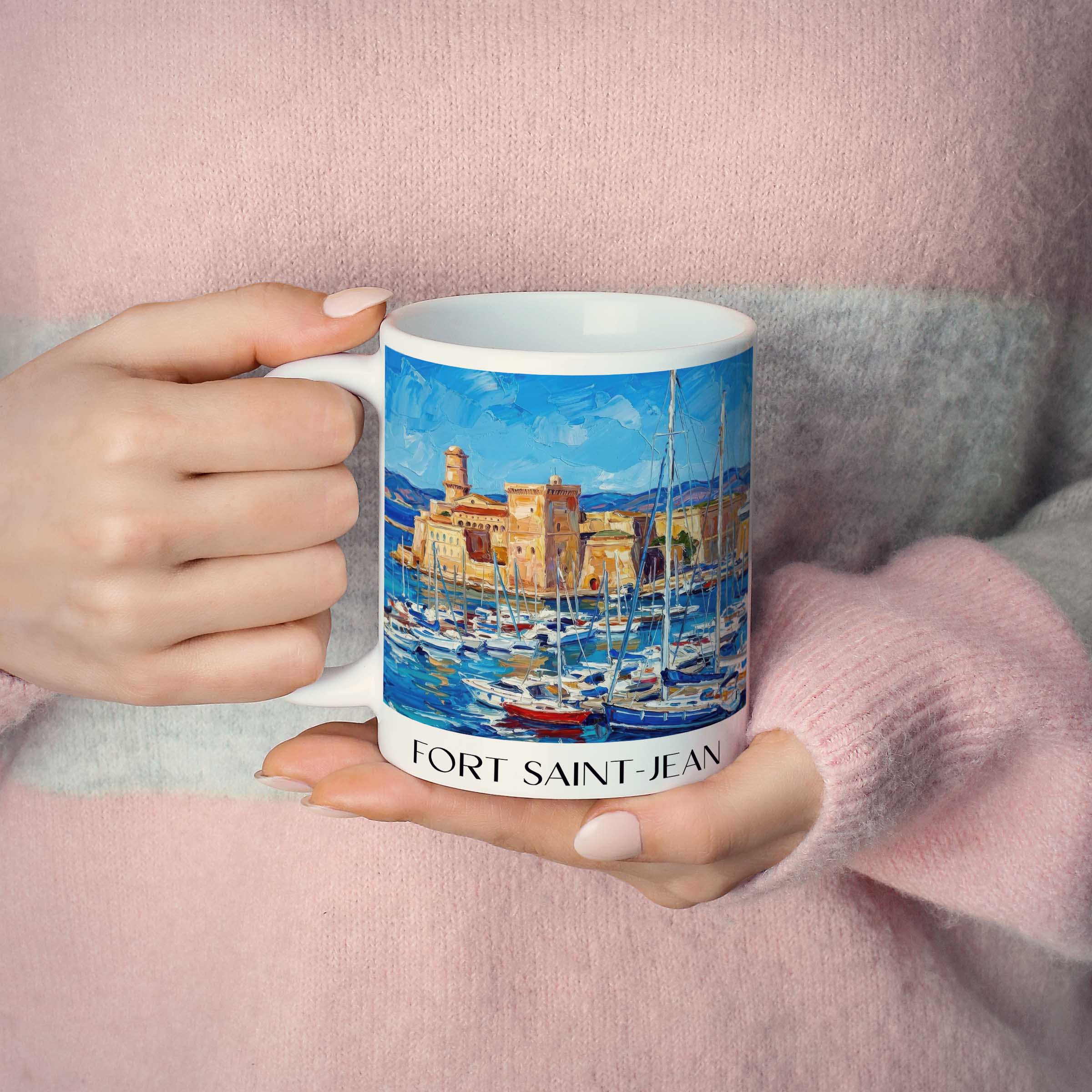 fort-saint-jean-marseille-frankreich-kaffeebecher-oil-painting-oelgemaelde