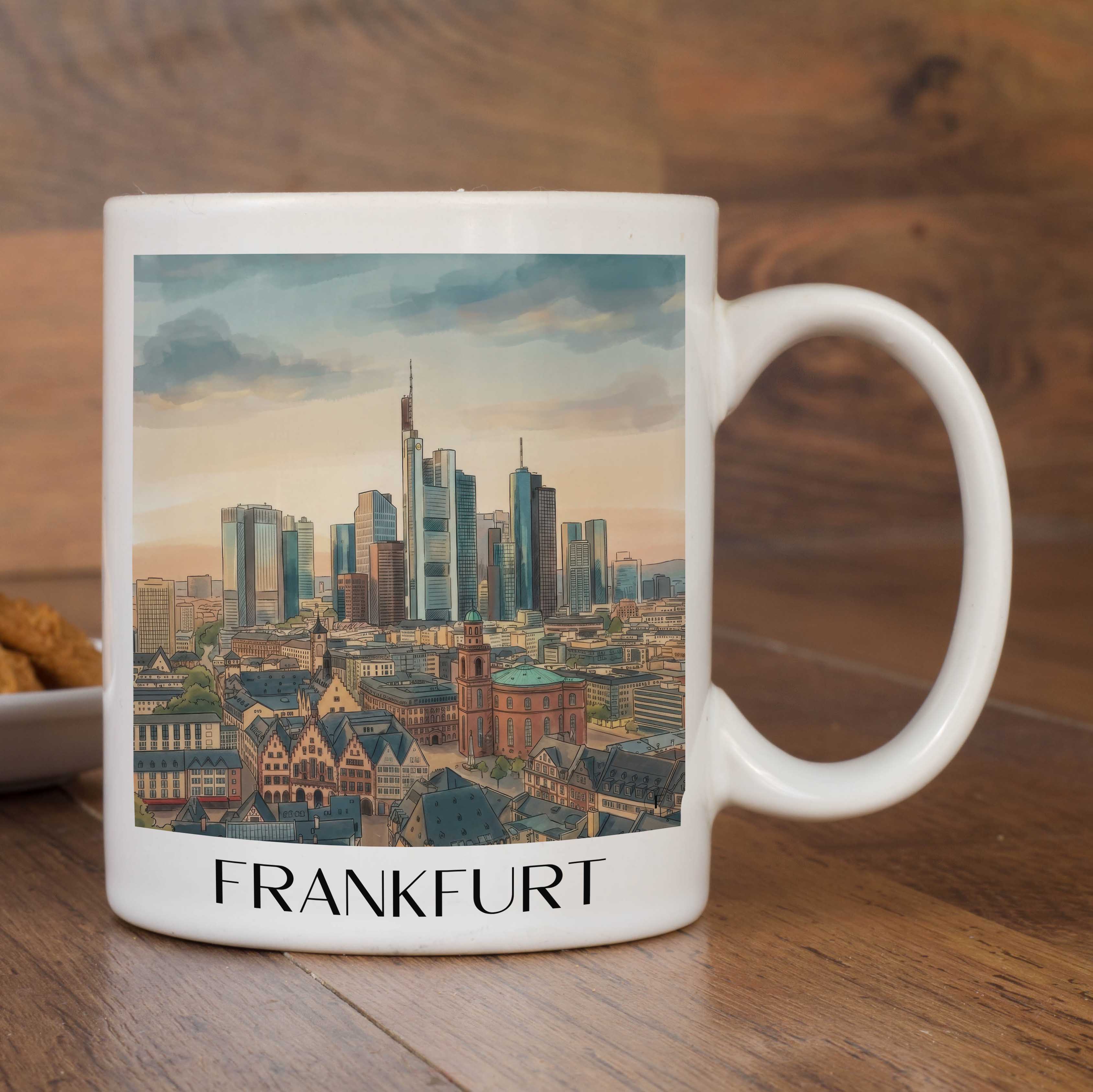 frankfurt-deutschland-kaffeebecher-aquarell
