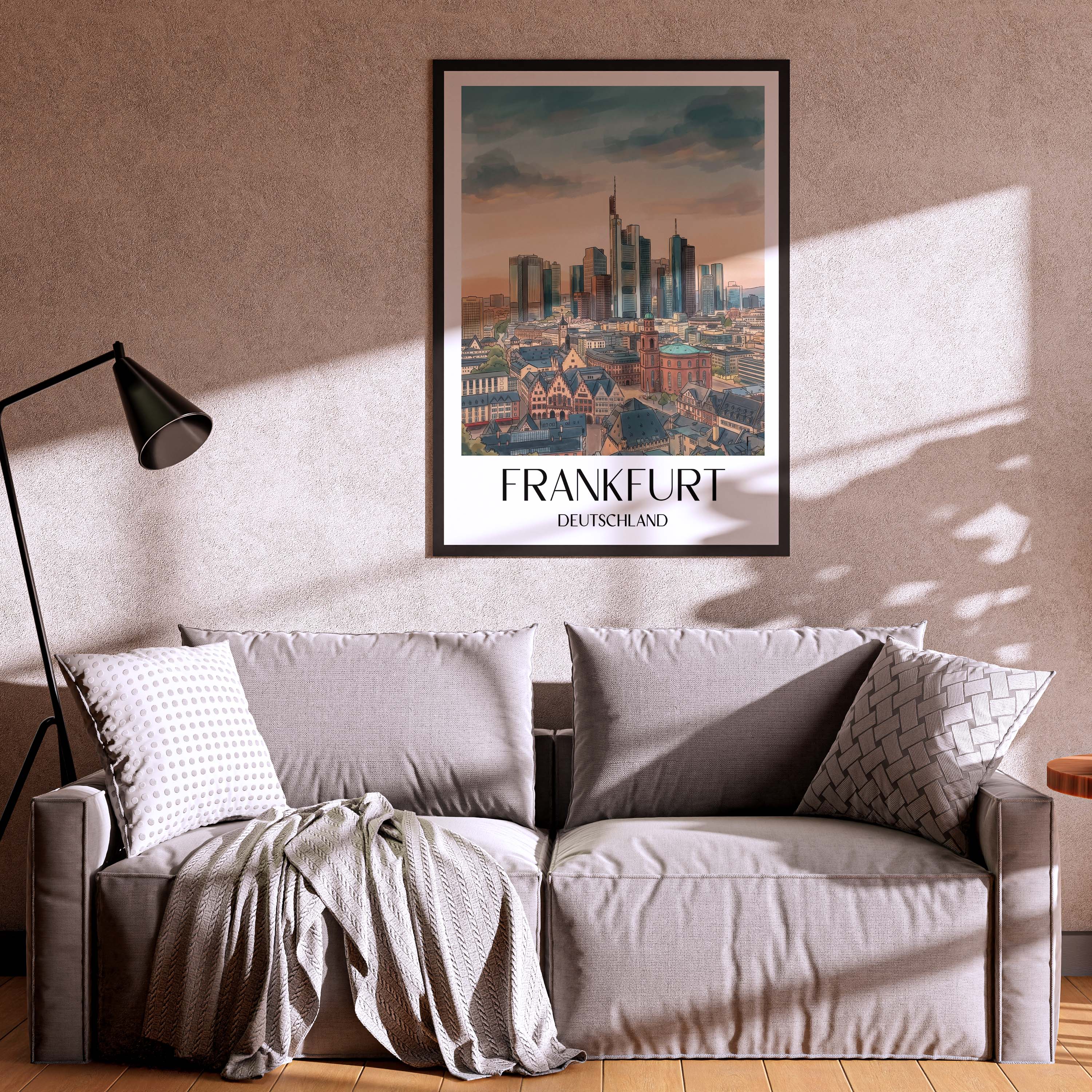 frankfurt-deutschland-poster-aquarell