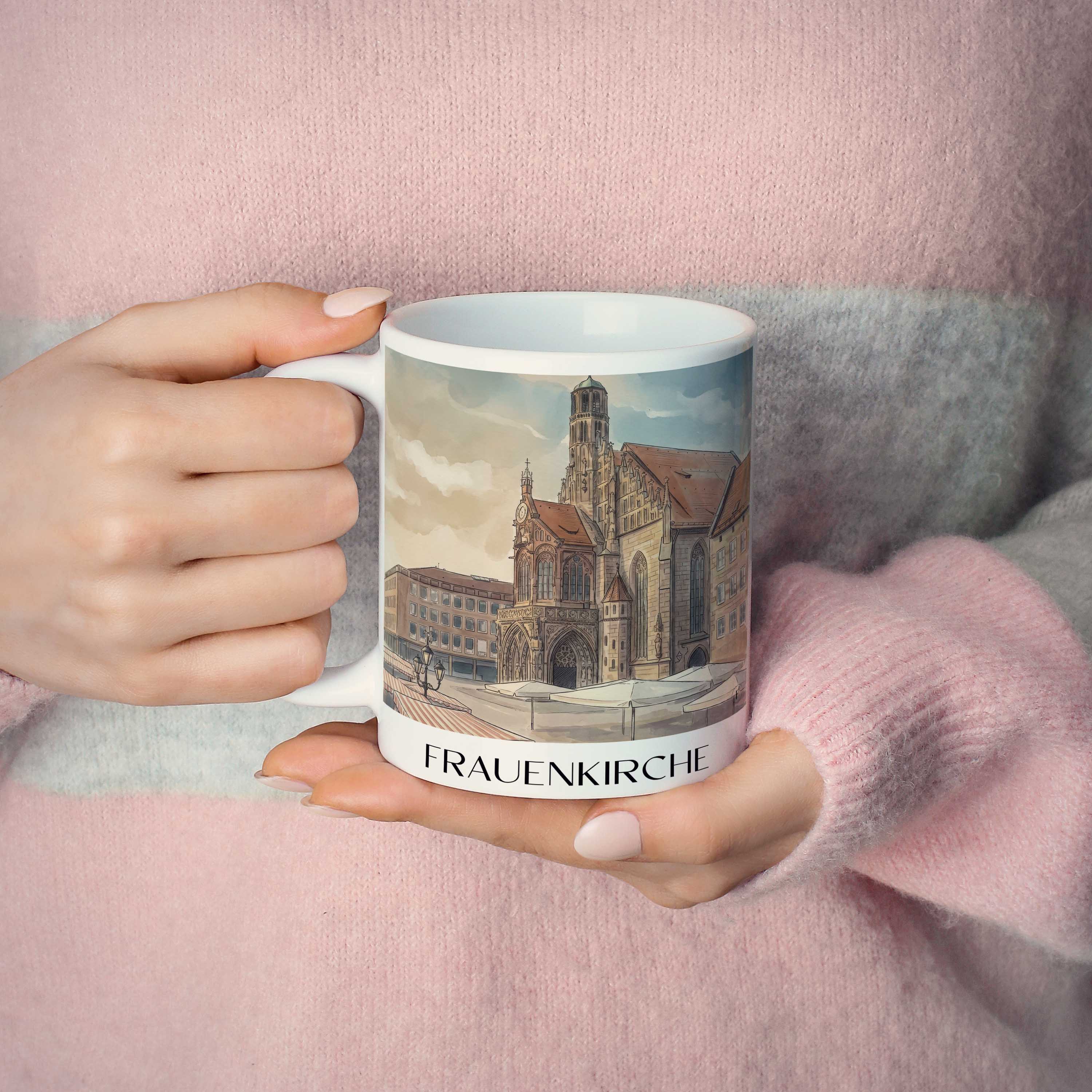frauenkirche-nürnberg-deutschland-kaffeebecher-aquarell