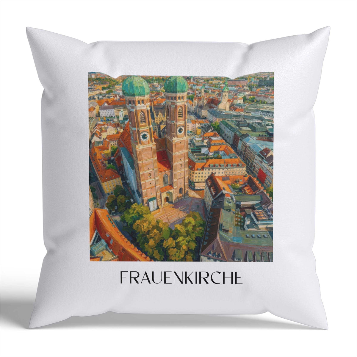 frauenkirche-münchen-deutschland-kissenbezug-oil-painting-oelgemaelde