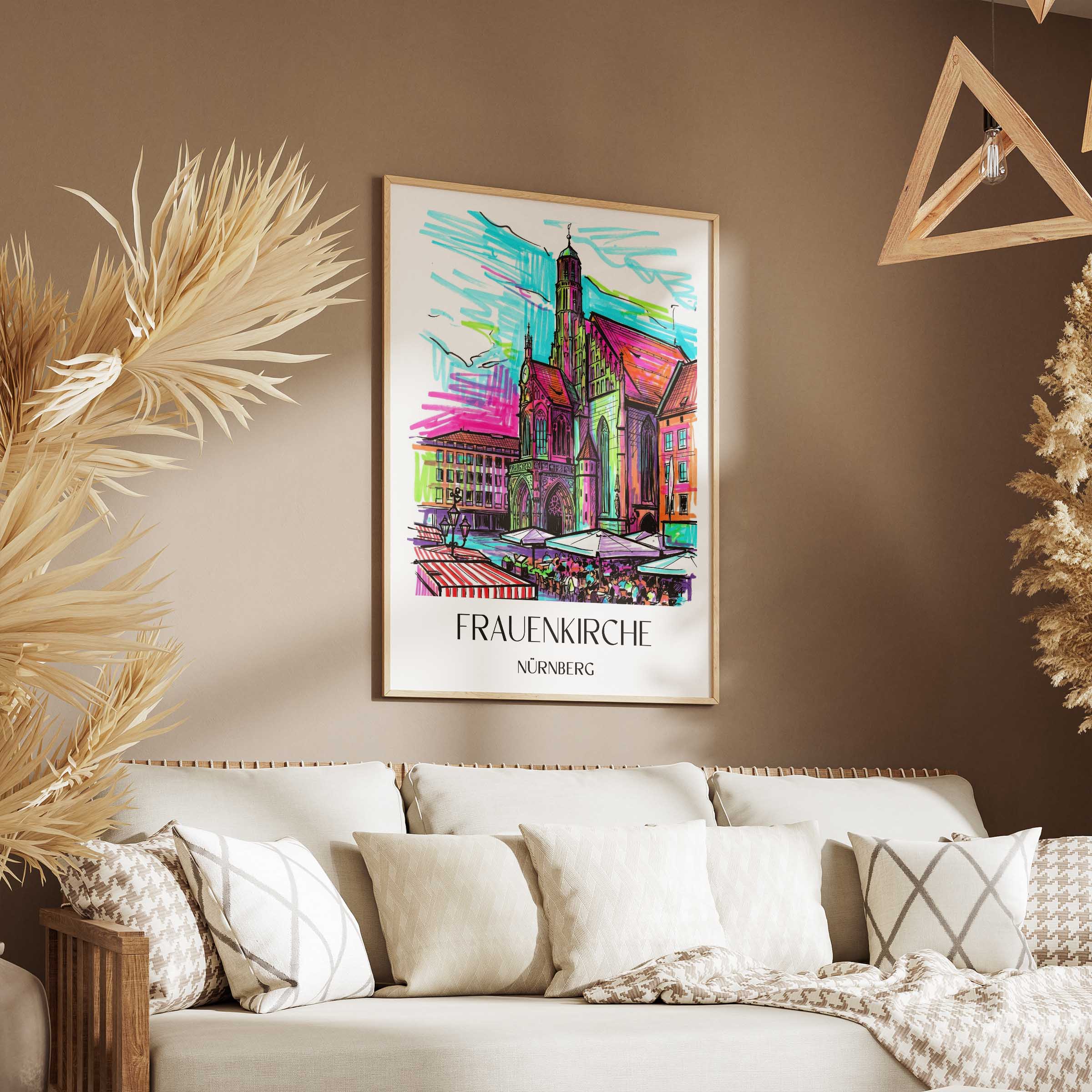 frauenkirche-nürnberg-deutschland-poster-graffiti