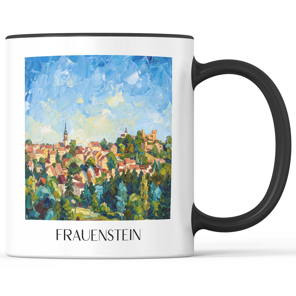 frauenstein-osterzgebirge-deutschland-kaffeebecher-oil-painting-oelgemaelde