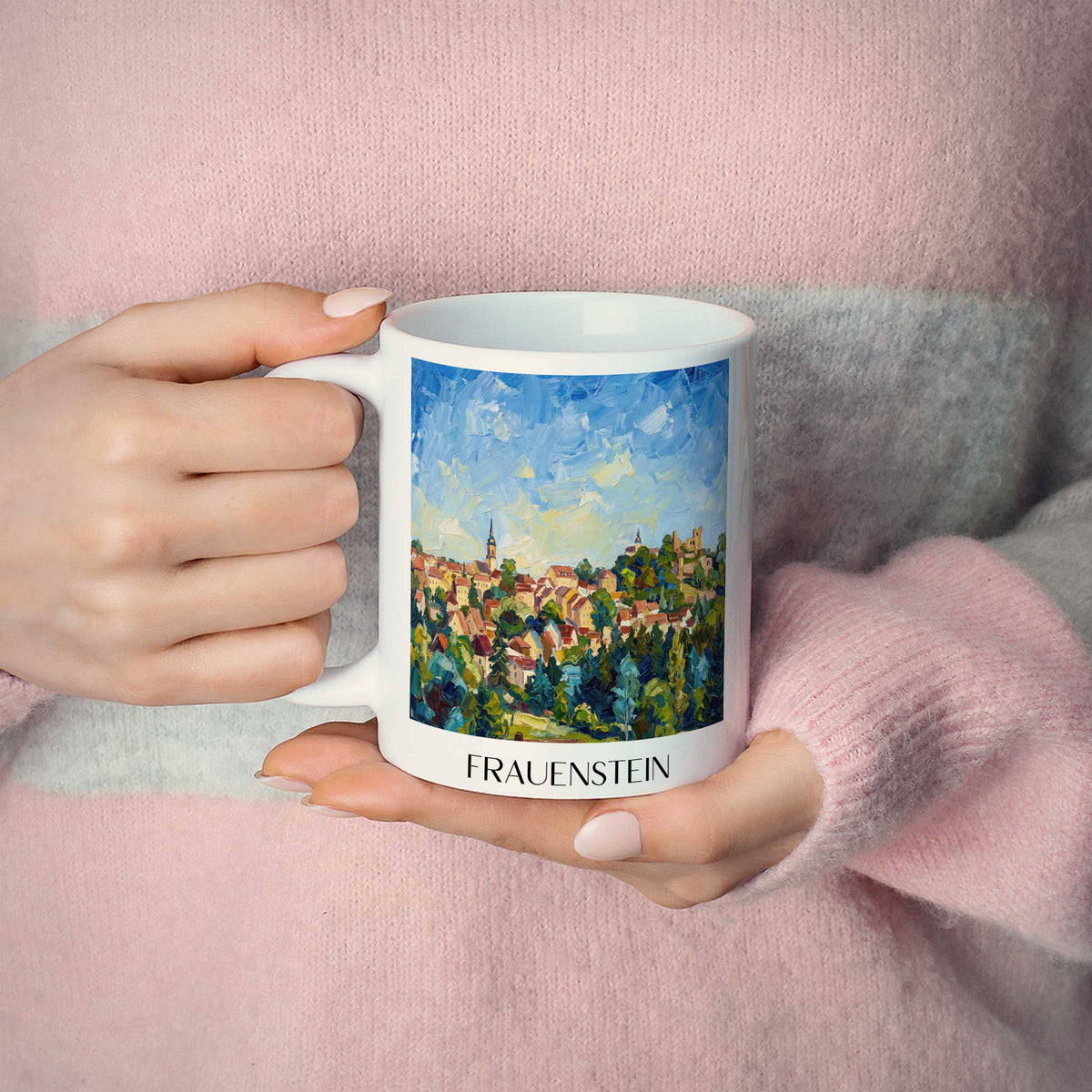 frauenstein-osterzgebirge-deutschland-kaffeebecher-oil-painting-oelgemaelde