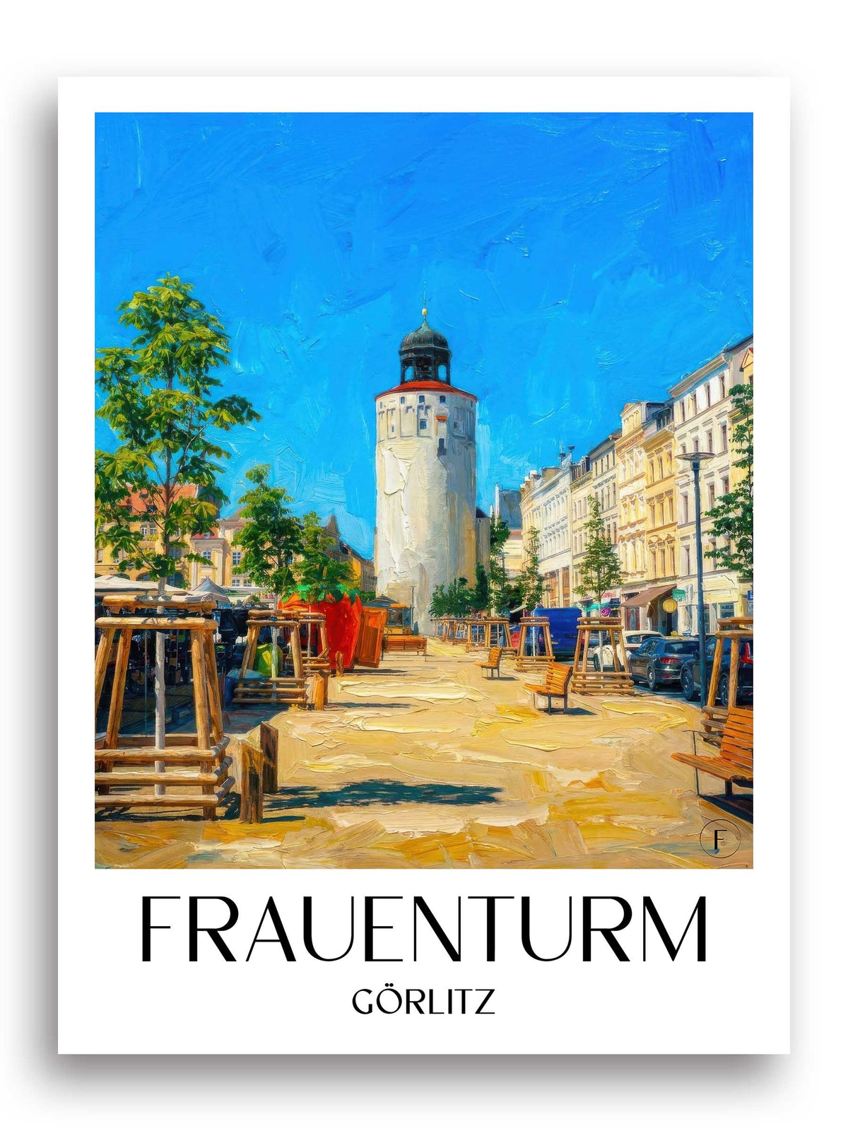 frauenturm-görlitz-deutschland-poster-oil-painting-oelgemaelde