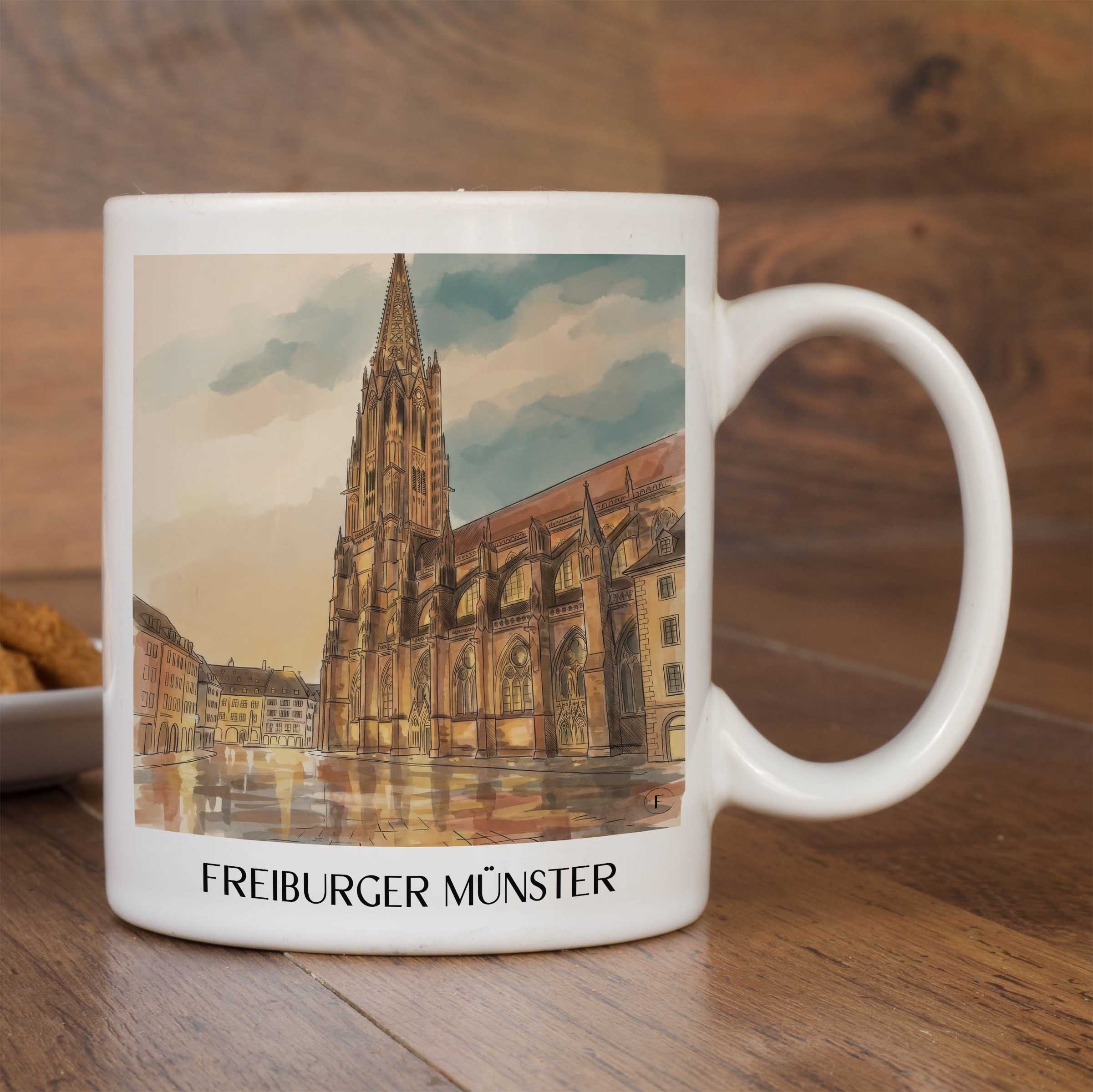 freiburger-münster-schwarzwald-deutschland-kaffeebecher-aquarell