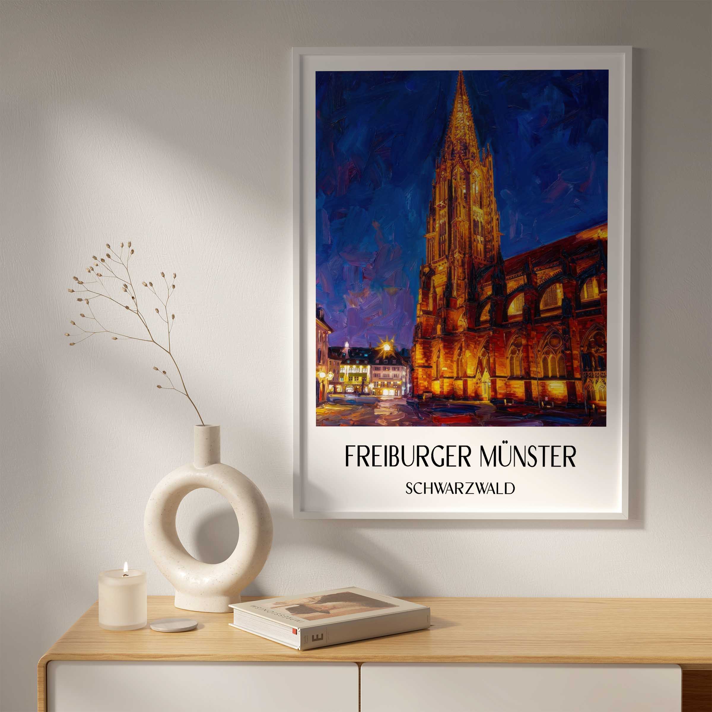 freiburger-münster-schwarzwald-deutschland-poster-oil-painting-oelgemaelde