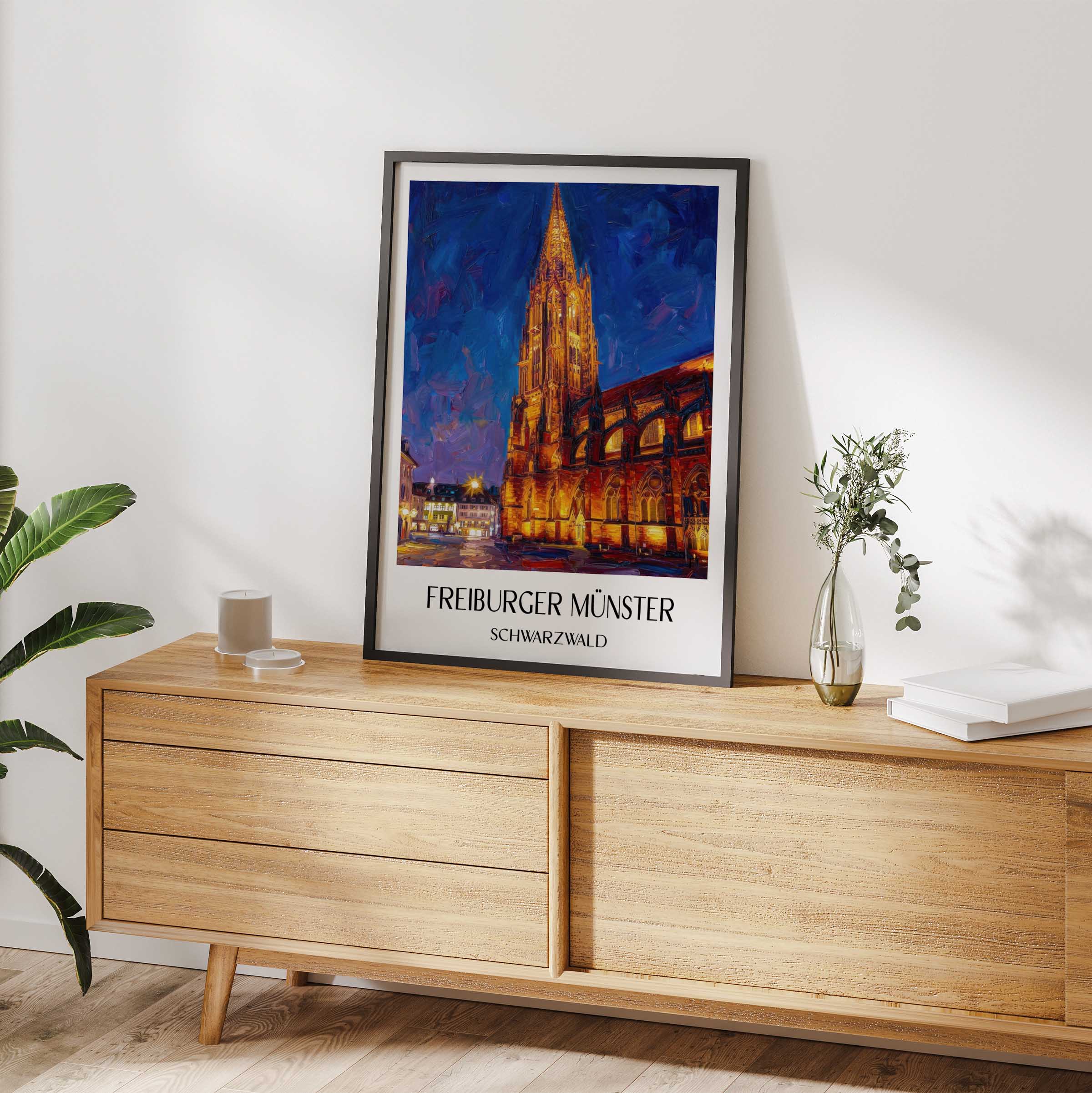freiburger-münster-schwarzwald-deutschland-poster-oil-painting-oelgemaelde