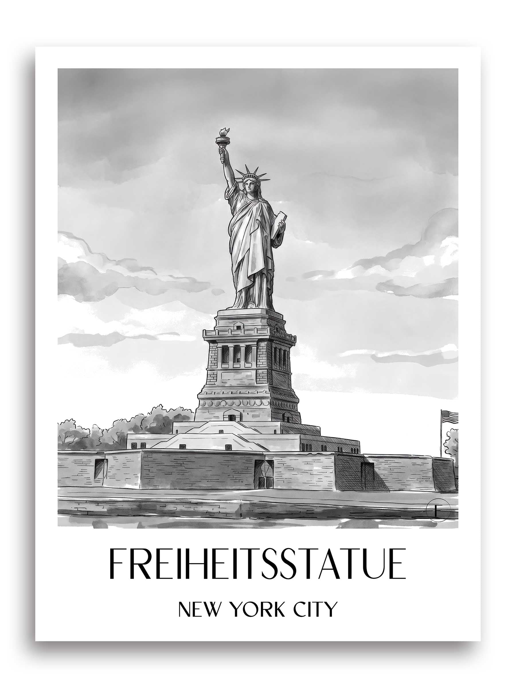 freiheitsstatue-new-york-city-usa-poster-aquarell-schwarz-weiss