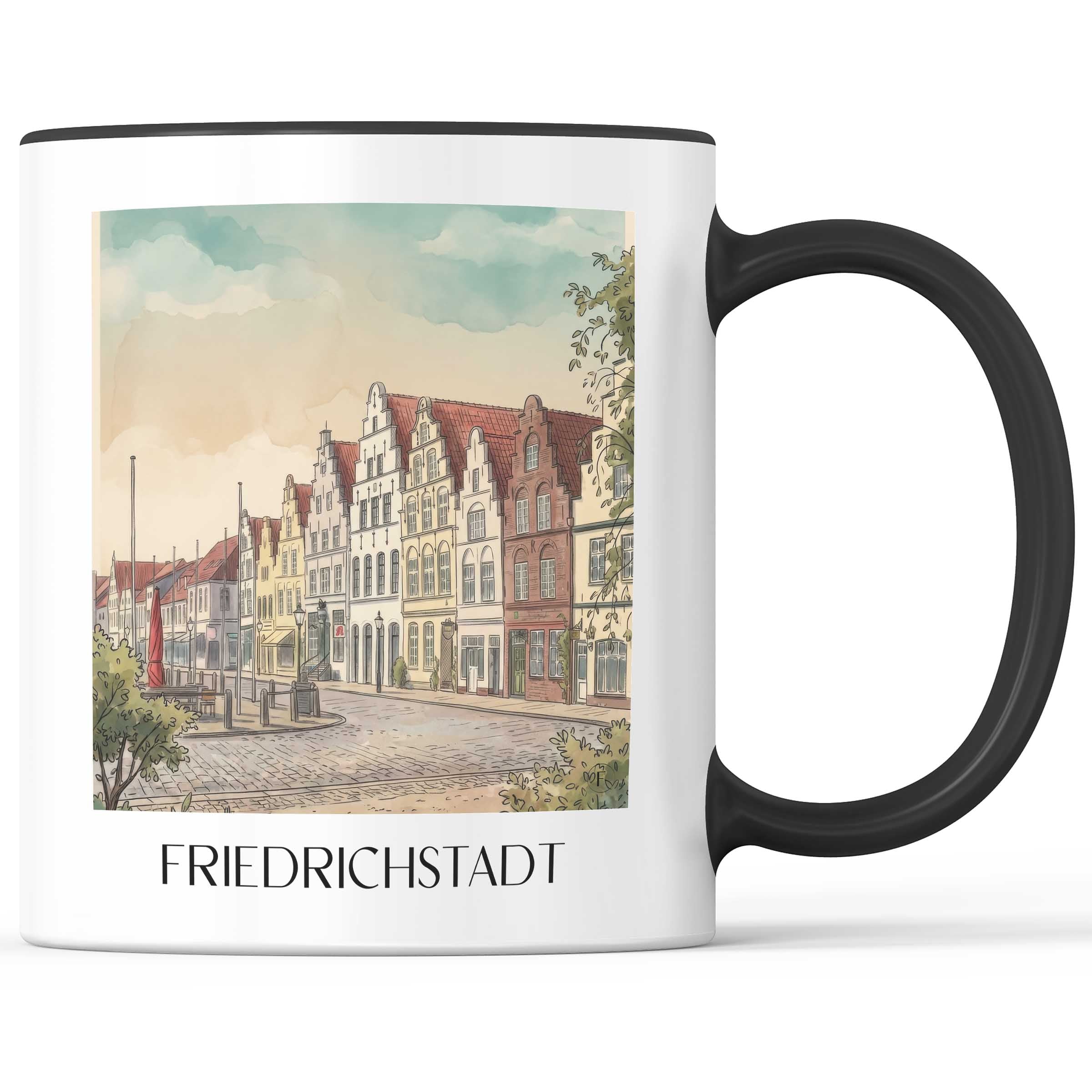 friedrichstadt-schleswig-deutschland-kaffeebecher-aquarell