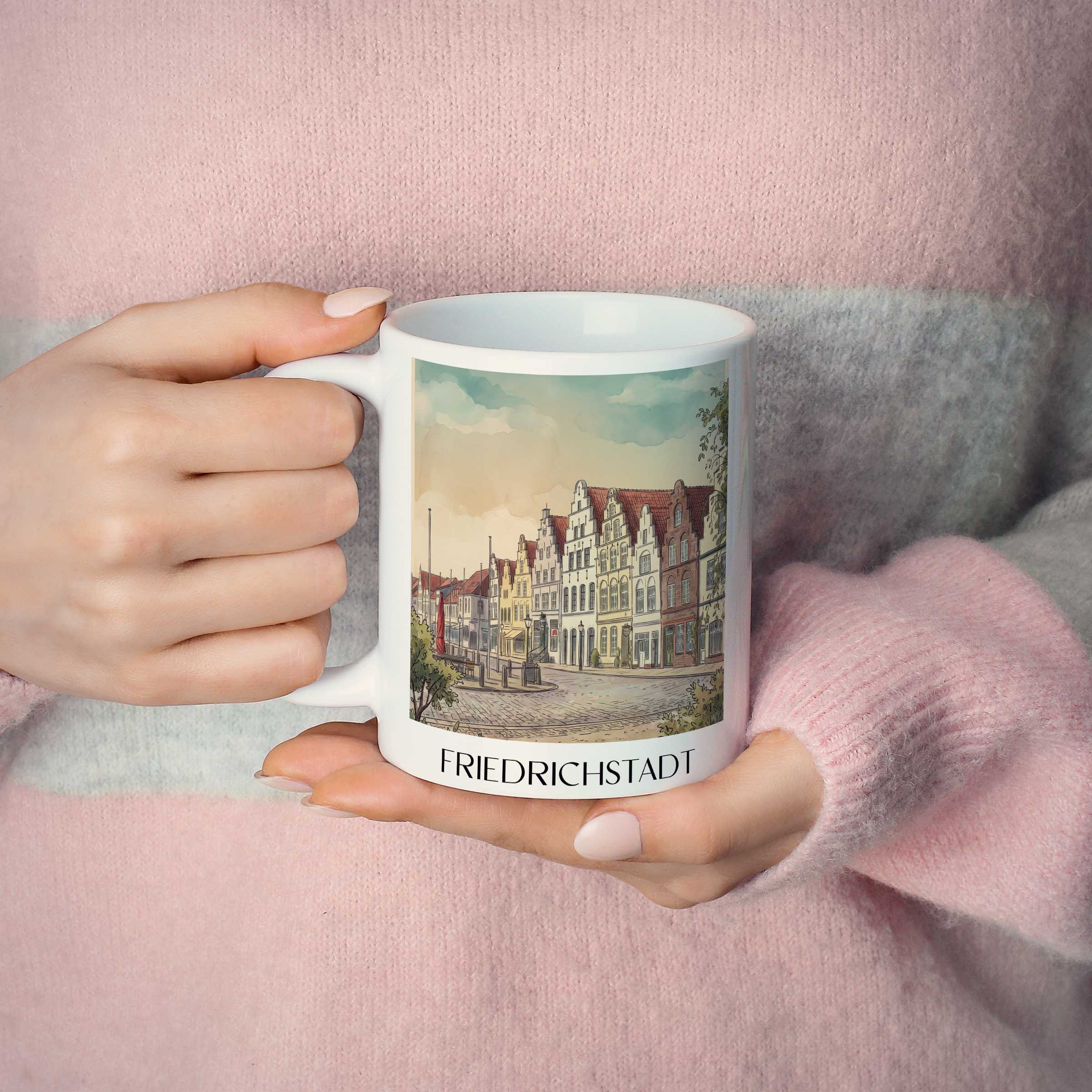 friedrichstadt-schleswig-deutschland-kaffeebecher-aquarell