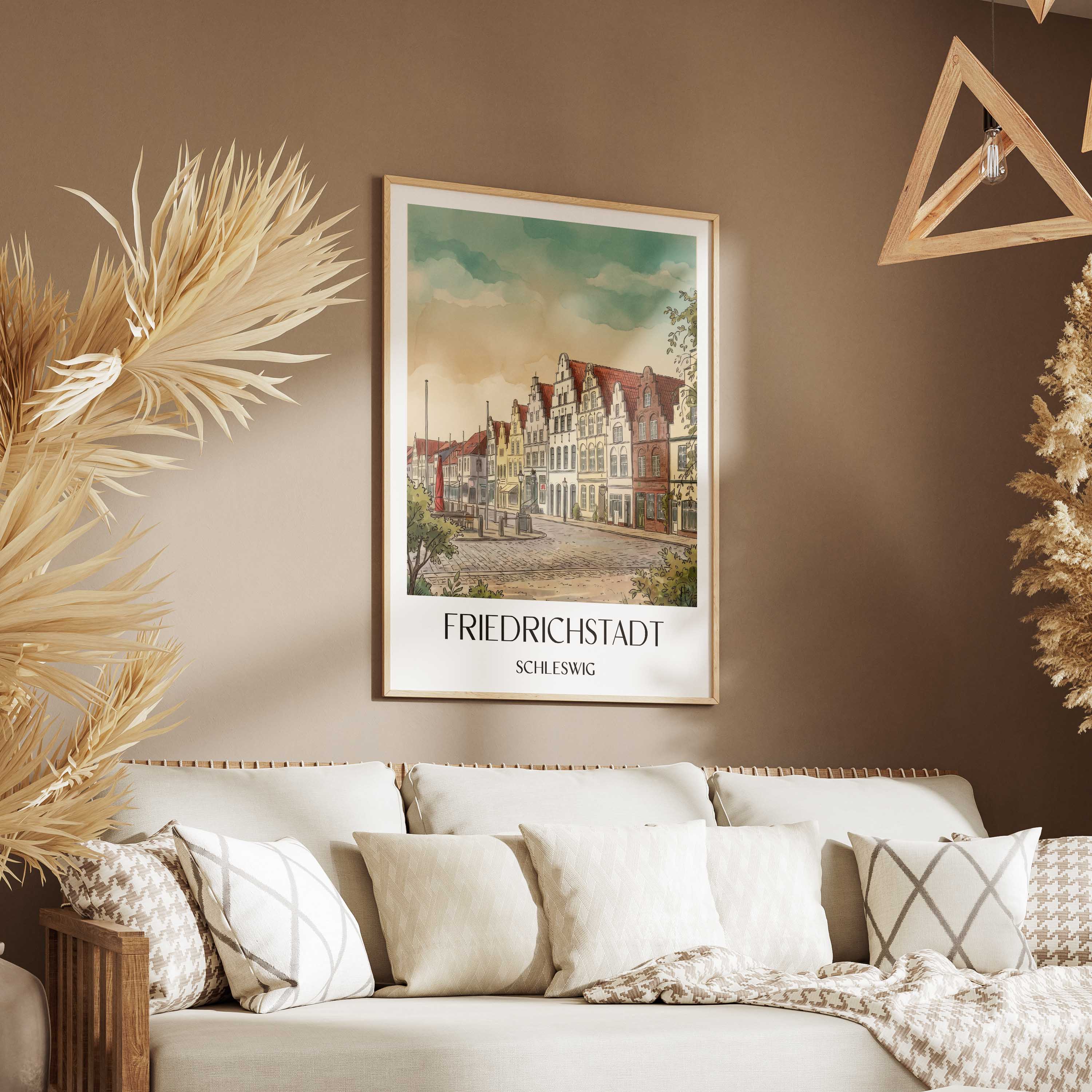friedrichstadt-schleswig-deutschland-poster-aquarell