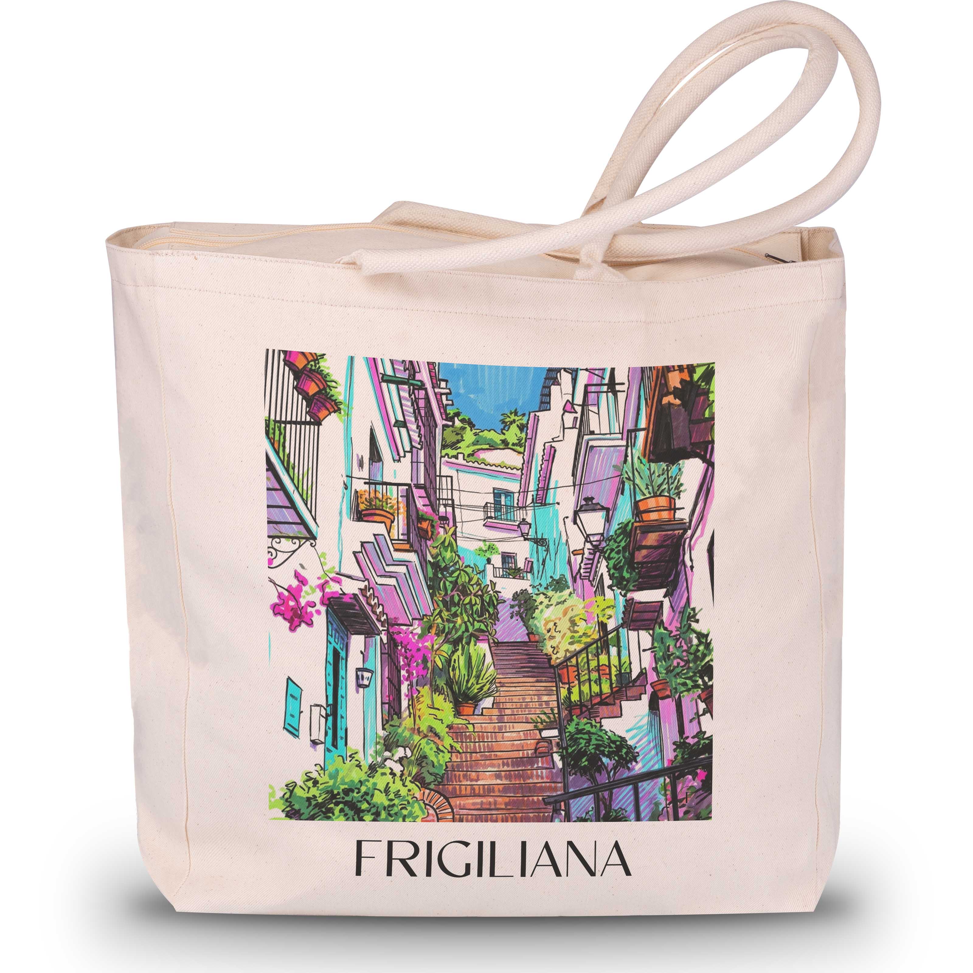 Frigiliana Shopping Tasche - Spanien - Spanien Tote Bag - Einkaufstasche im Tag Graffiti Stil - favplace