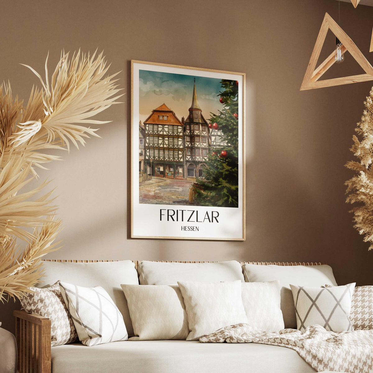 fritzlar-hessen-deutschland-poster-aquarell