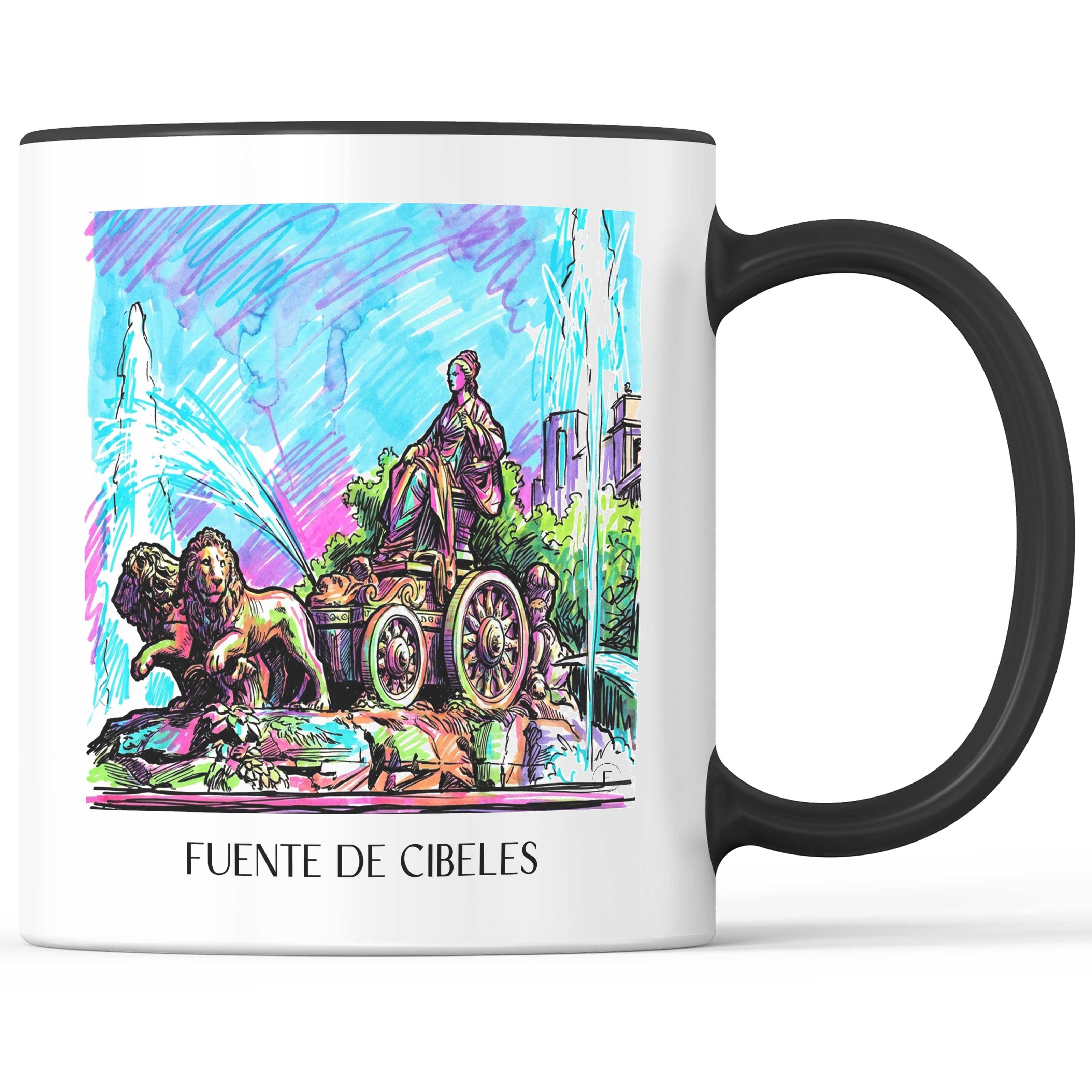 fuente-de-cibeles-madrid-spanien-kaffeebecher-graffiti