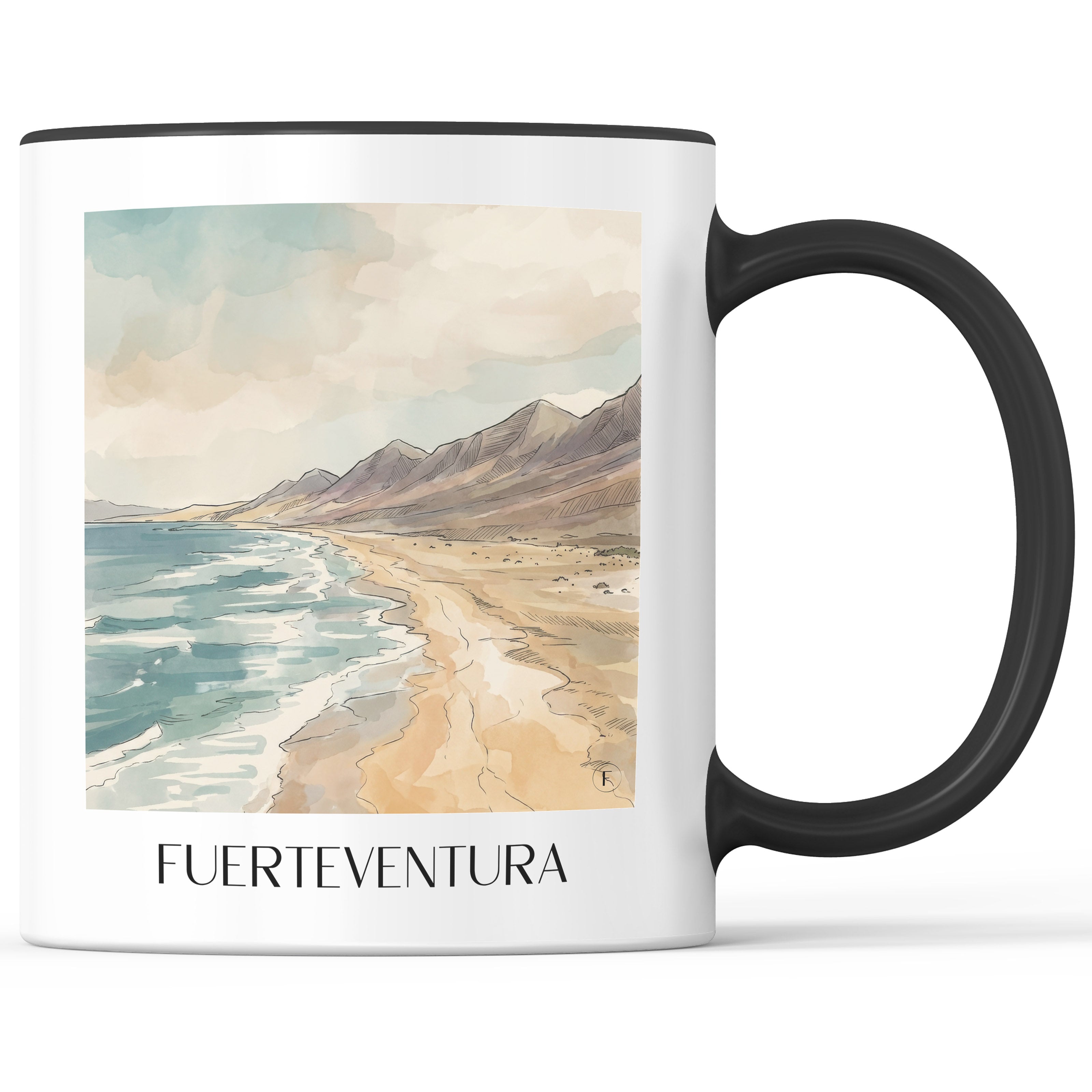 fuerteventura-spanien-spanien-kaffeebecher-aquarell