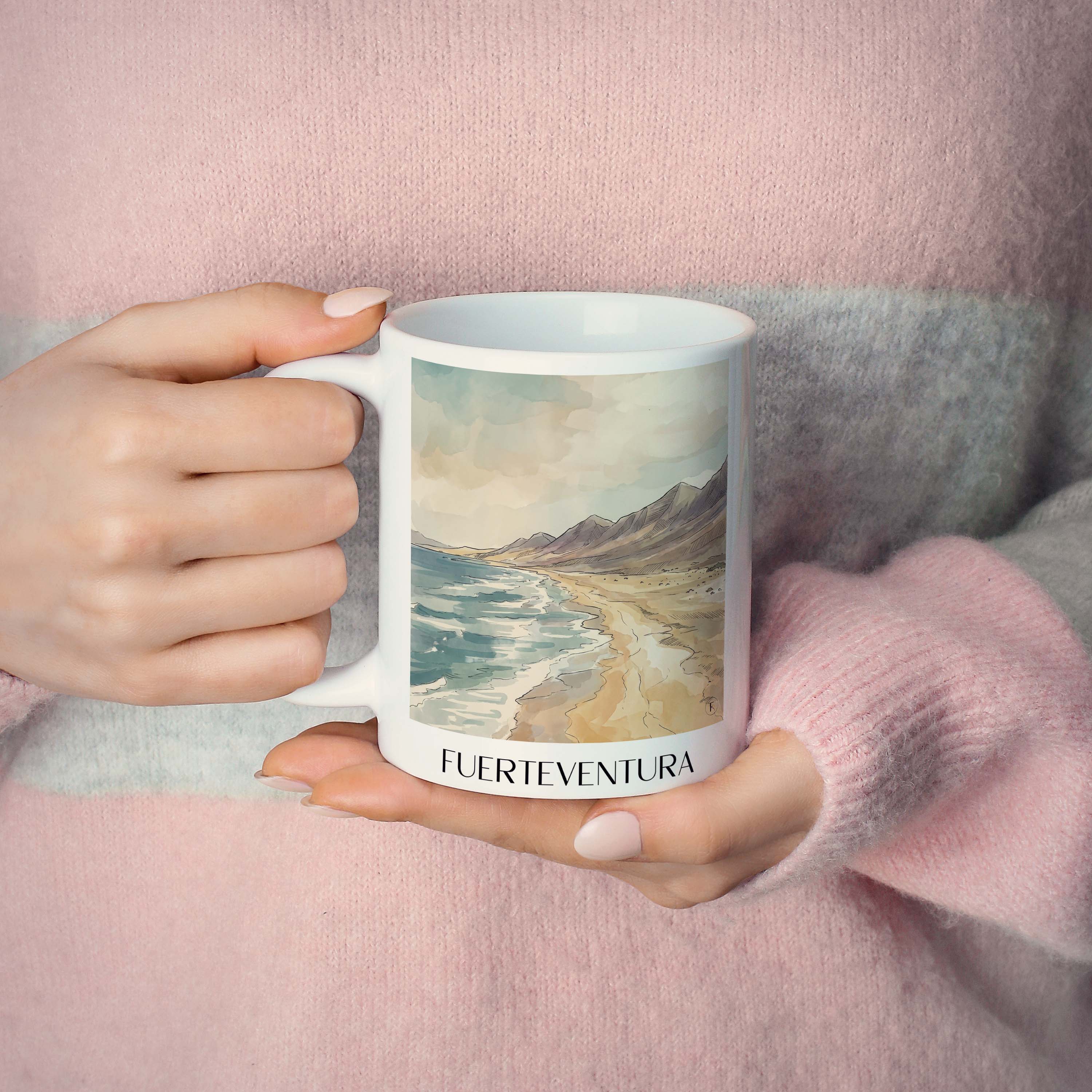 fuerteventura-spanien-spanien-kaffeebecher-aquarell