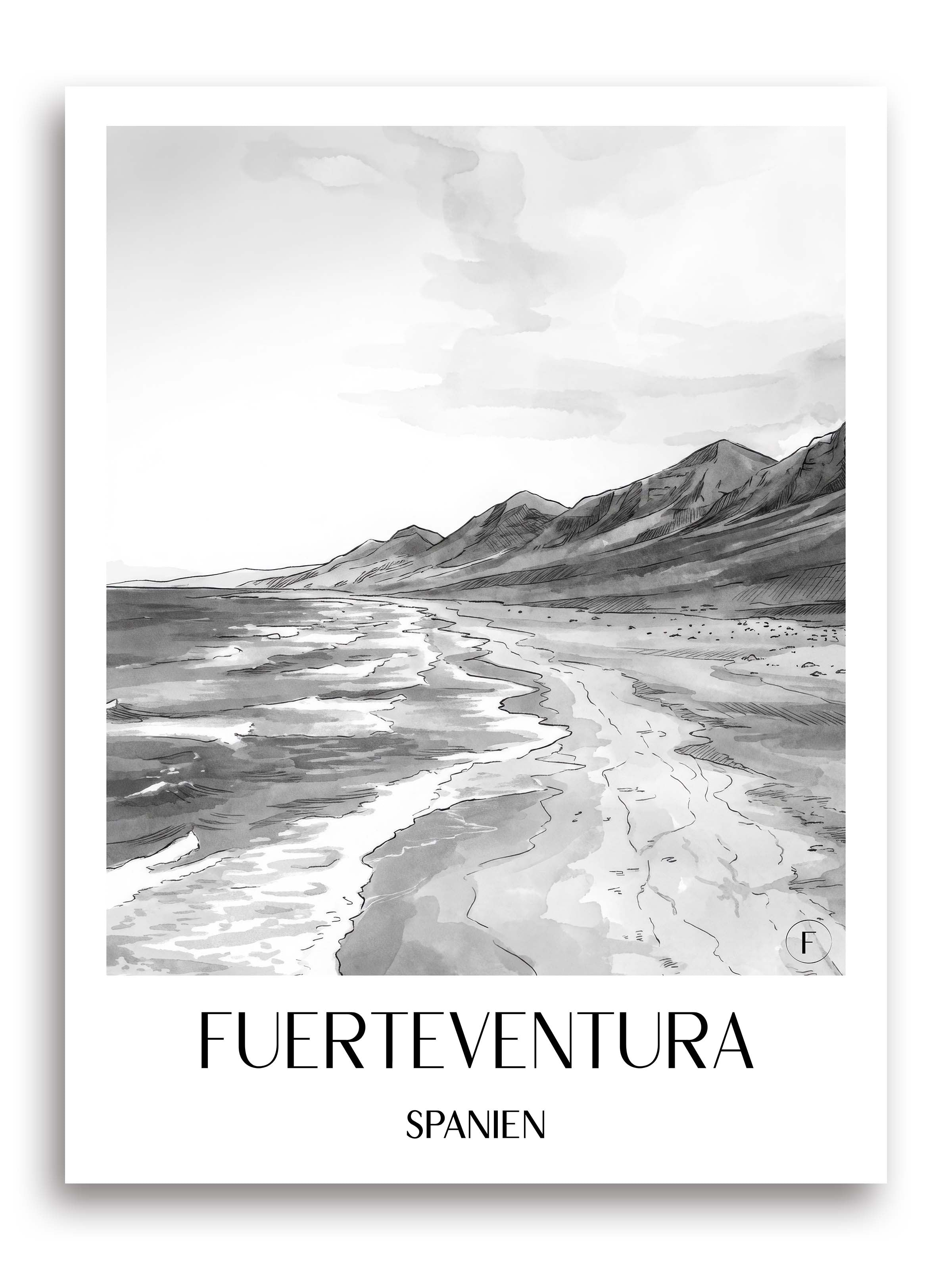 fuerteventura-spanien-spanien-poster-aquarell-schwarz-weiss