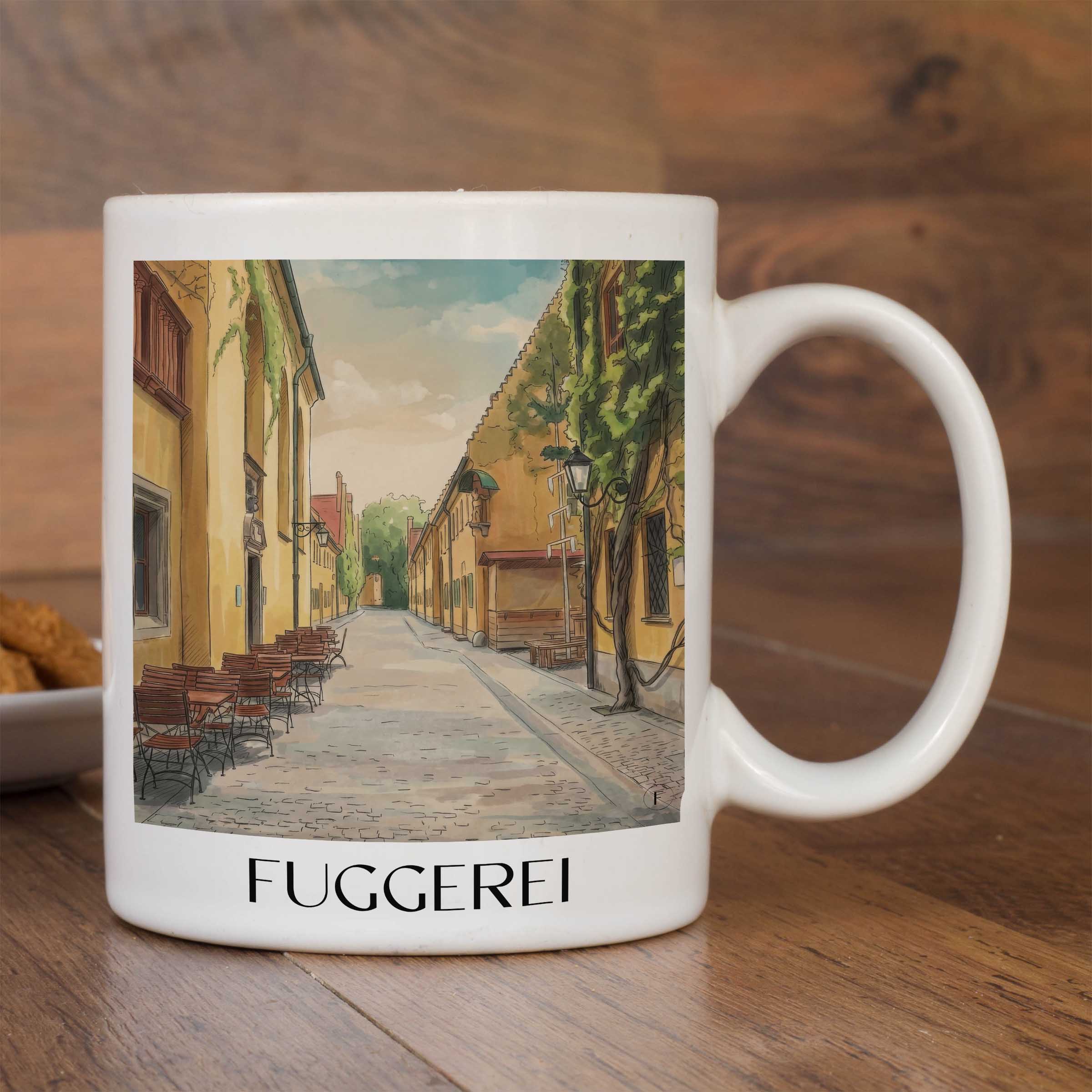 fuggerei-augsburg-deutschland-kaffeebecher-aquarell