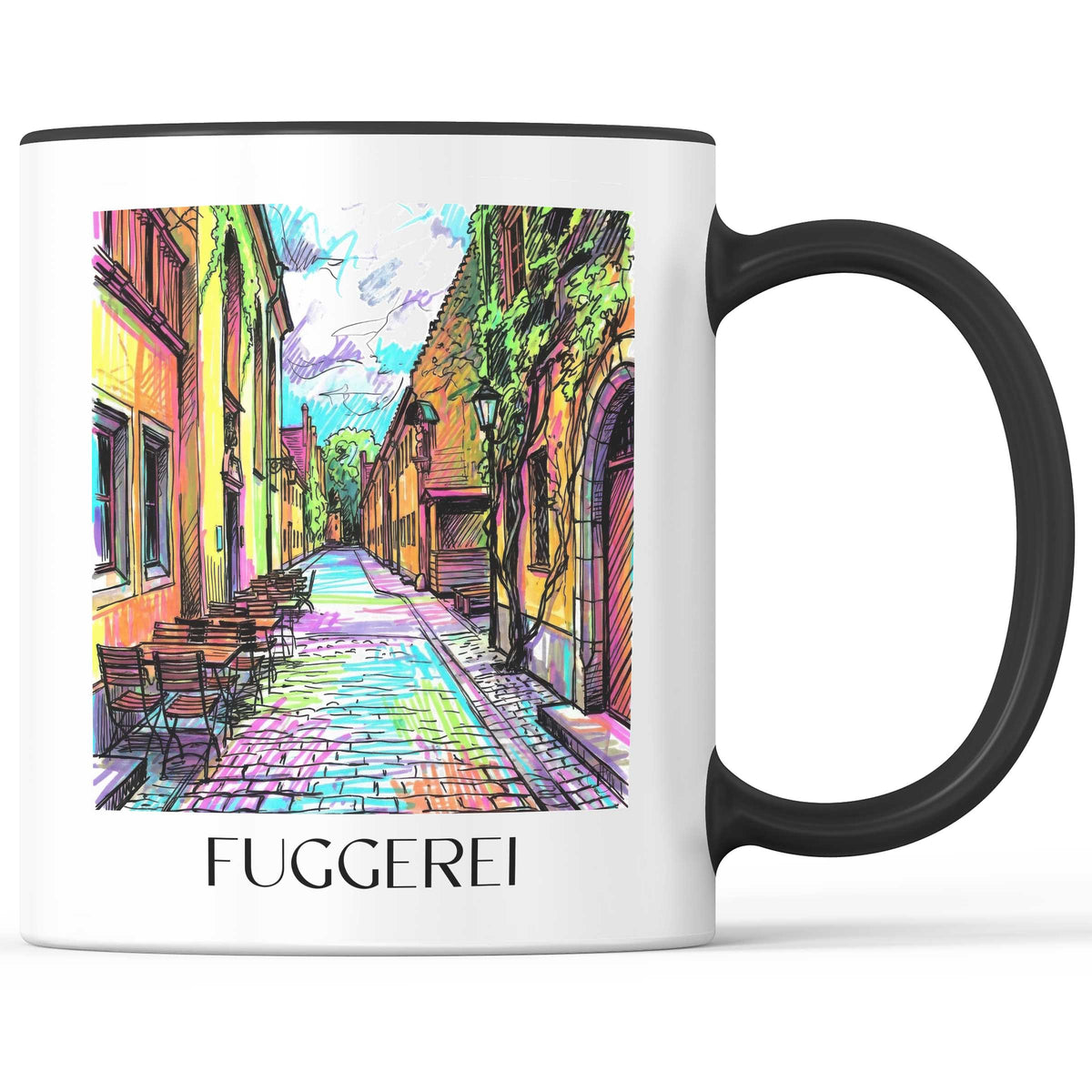 fuggerei-augsburg-deutschland-kaffeebecher-graffiti