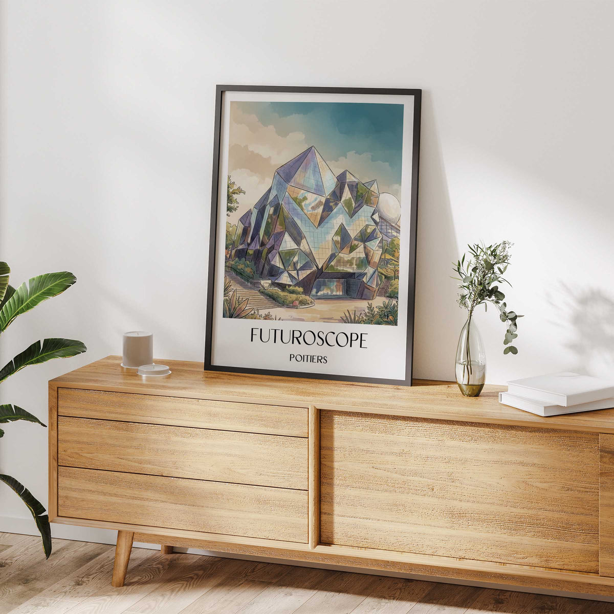 futuroscope-poitiers-frankreich-poster-aquarell