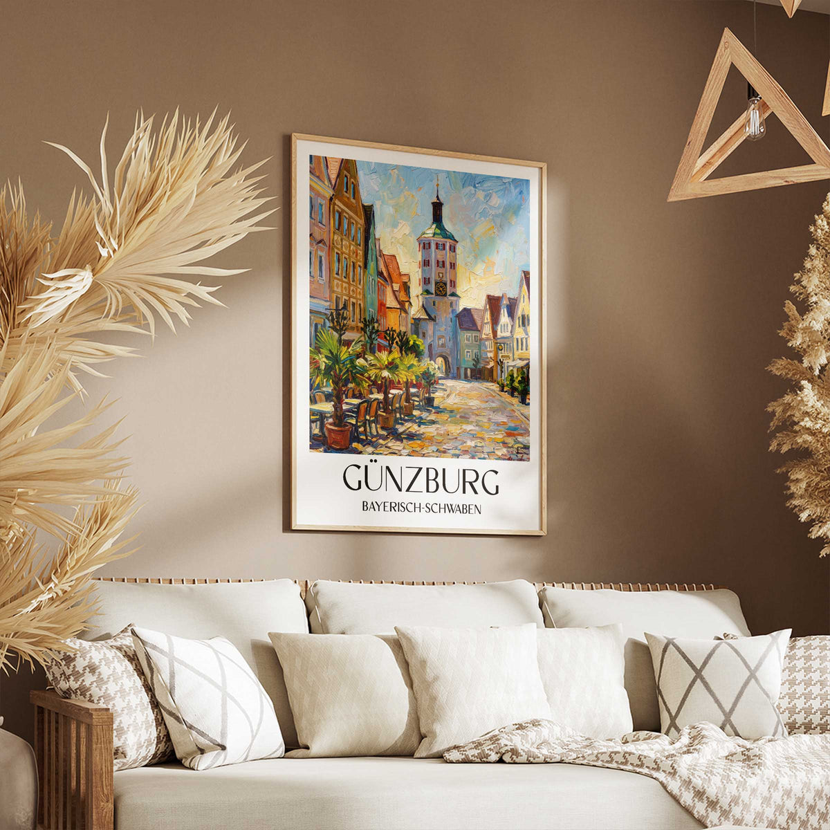 günzburg-bayerisch-schwaben-deutschland-poster-oil-painting-oelgemaelde