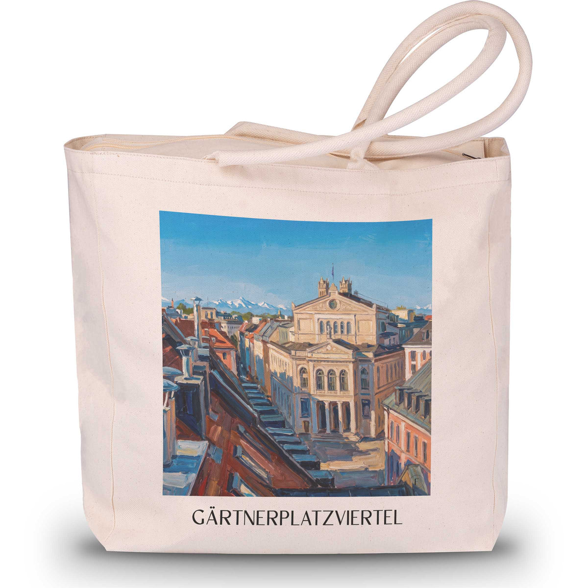 gärtnerplatzviertel-münchen-deutschland-einkaufstasche-oil-painting-oelgemaelde