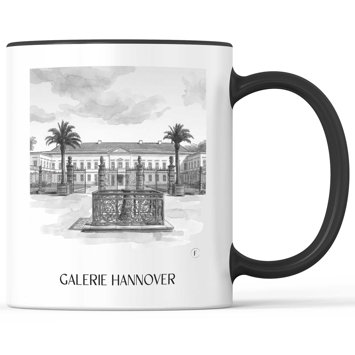 galerie-hannover-deutschland-kaffeebecher-aquarell-schwarz-weiss