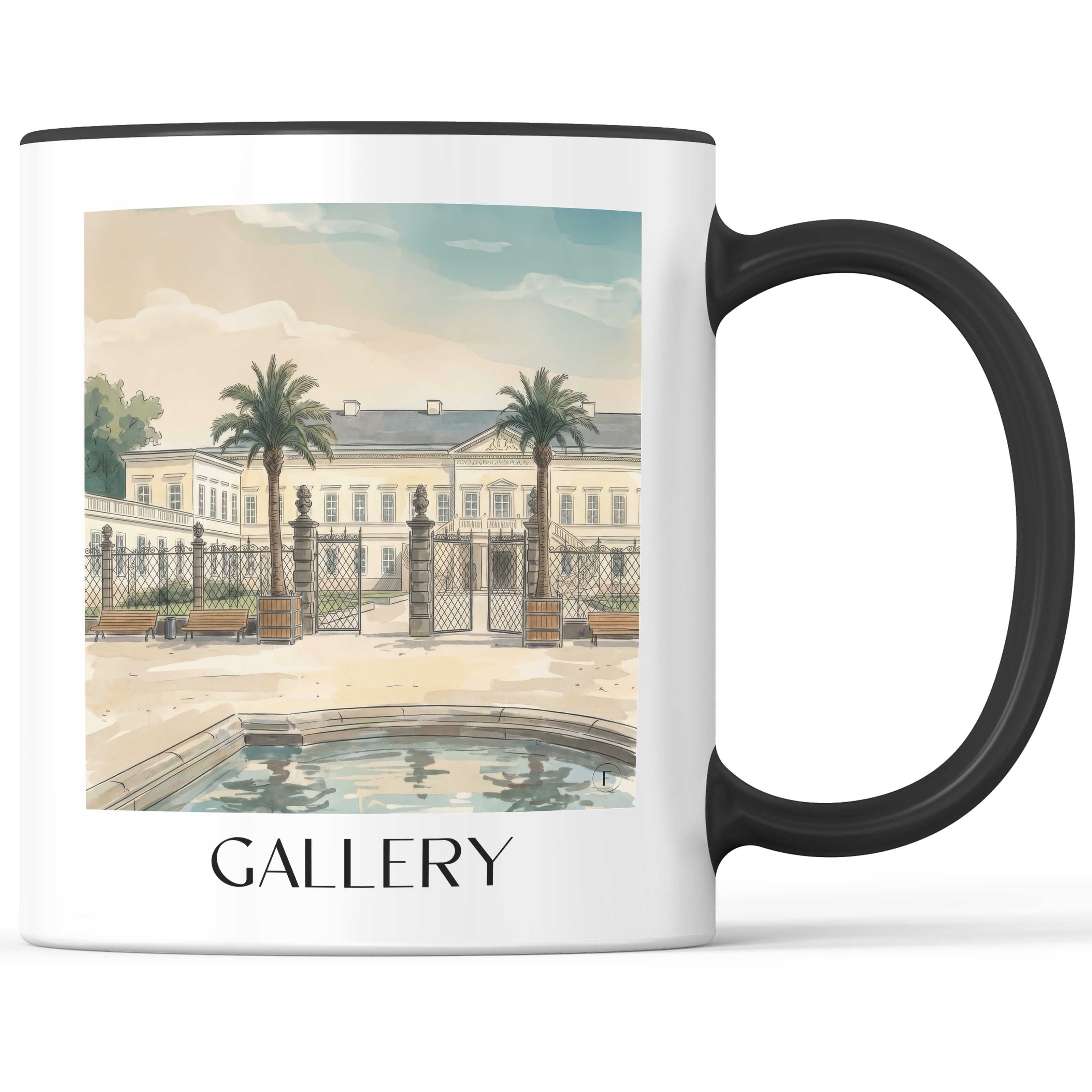 Galerie Kaffeebecher - Hannover - Deutschland Becher - Kaffeetasse im Aquarell Stil - favplace