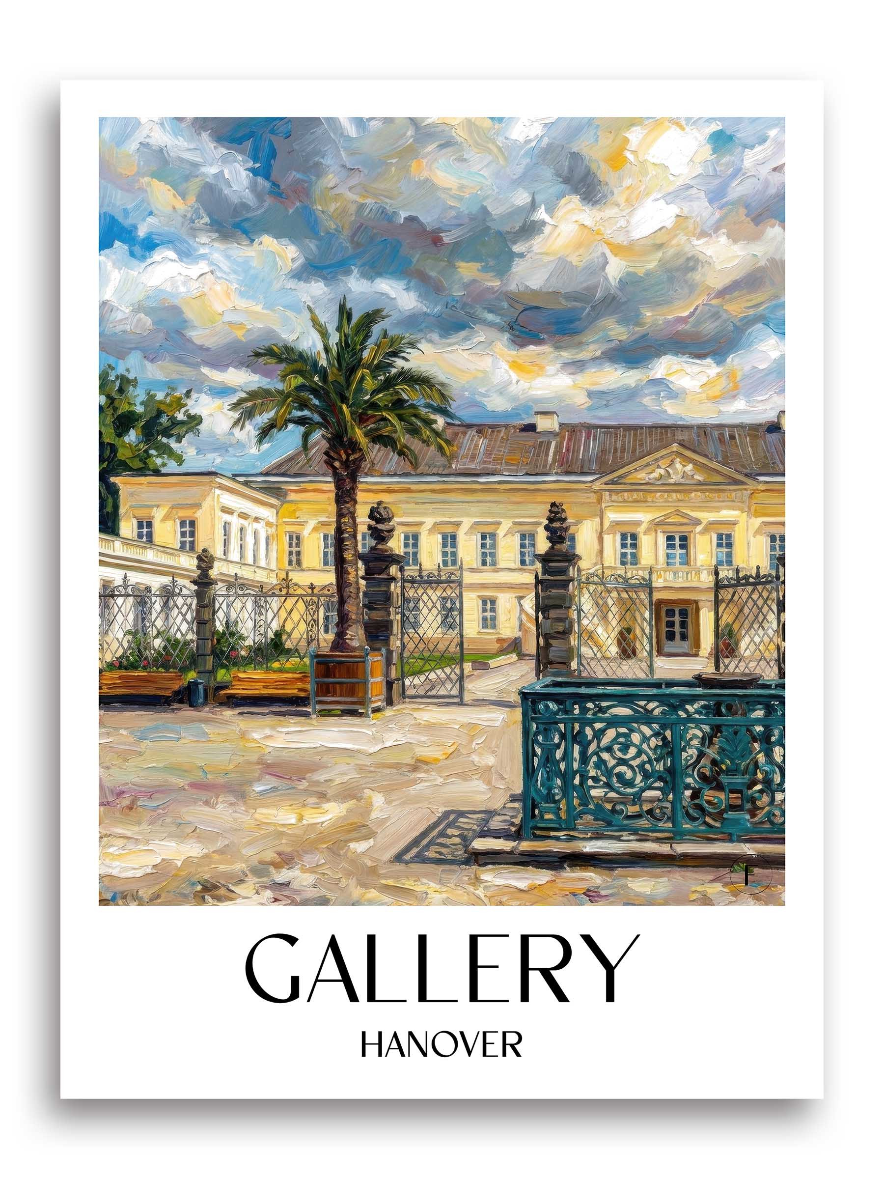 Galerie Poster - Hannover - Deutschland Kunstdruck - Ölgemälde von A4 bis A1 - favplace