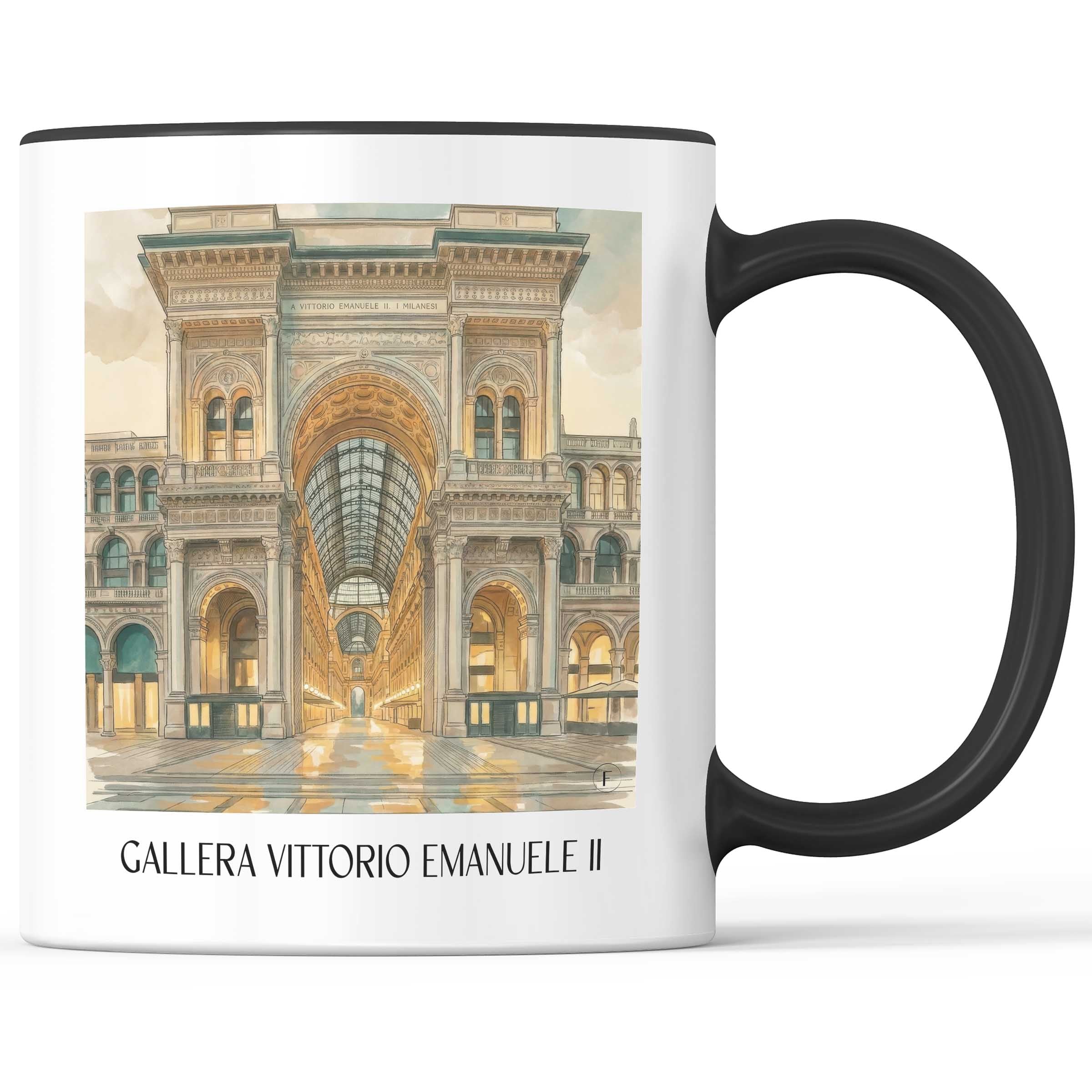 gallera-vittorio-emanuele-ii-mailand-italien-kaffeebecher-aquarell