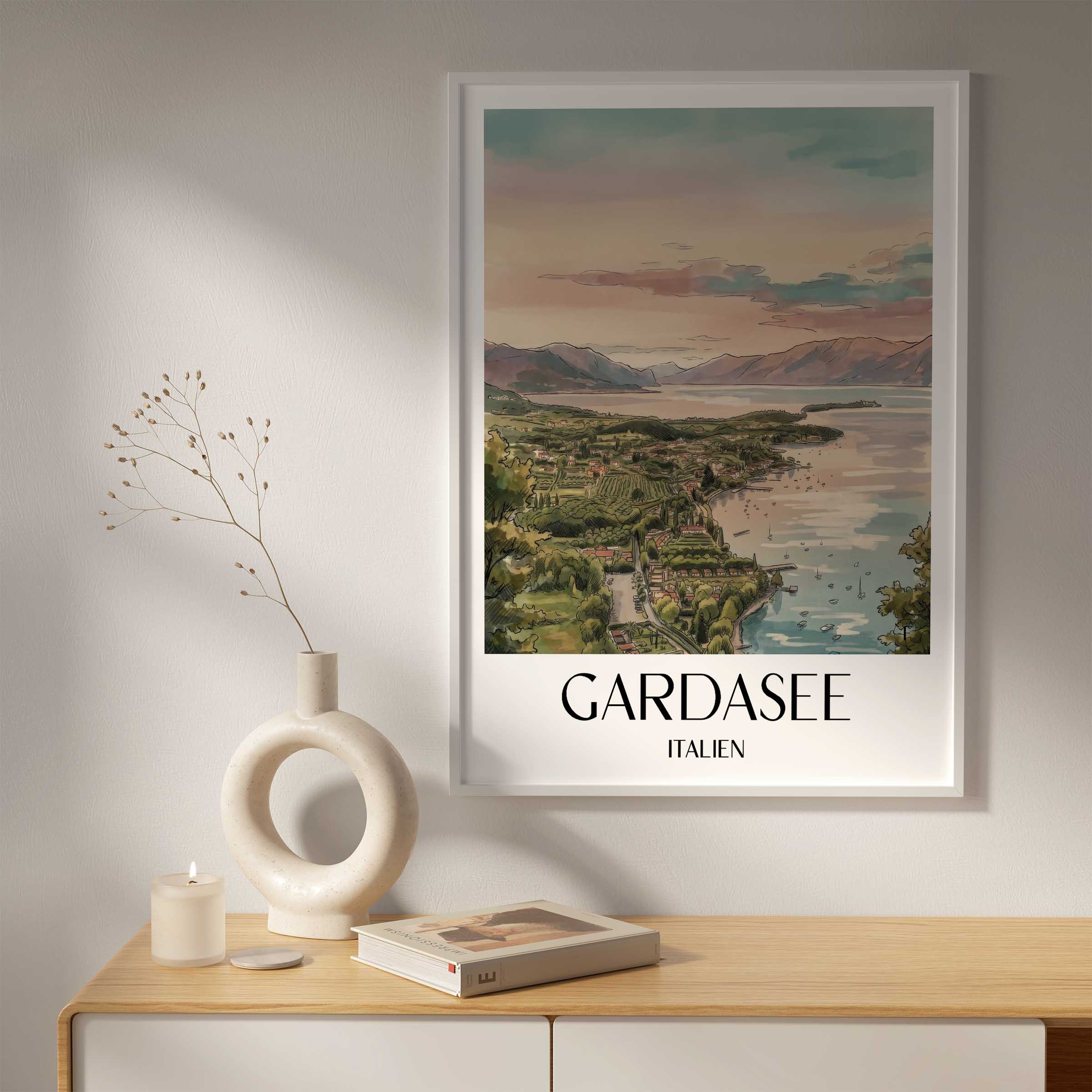 gardasee-italien-italien-poster-aquarell