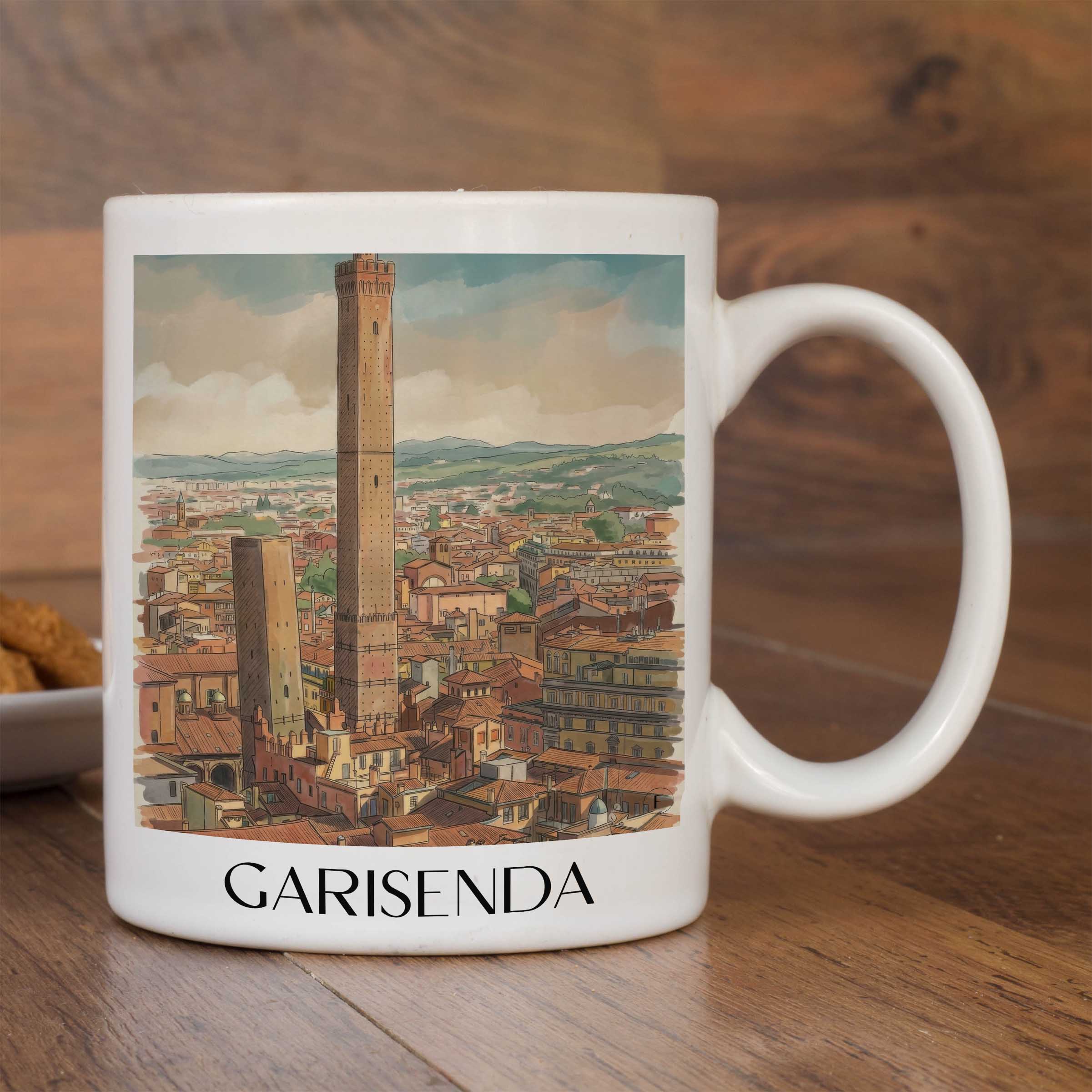garisenda--bologna-italien-kaffeebecher-aquarell