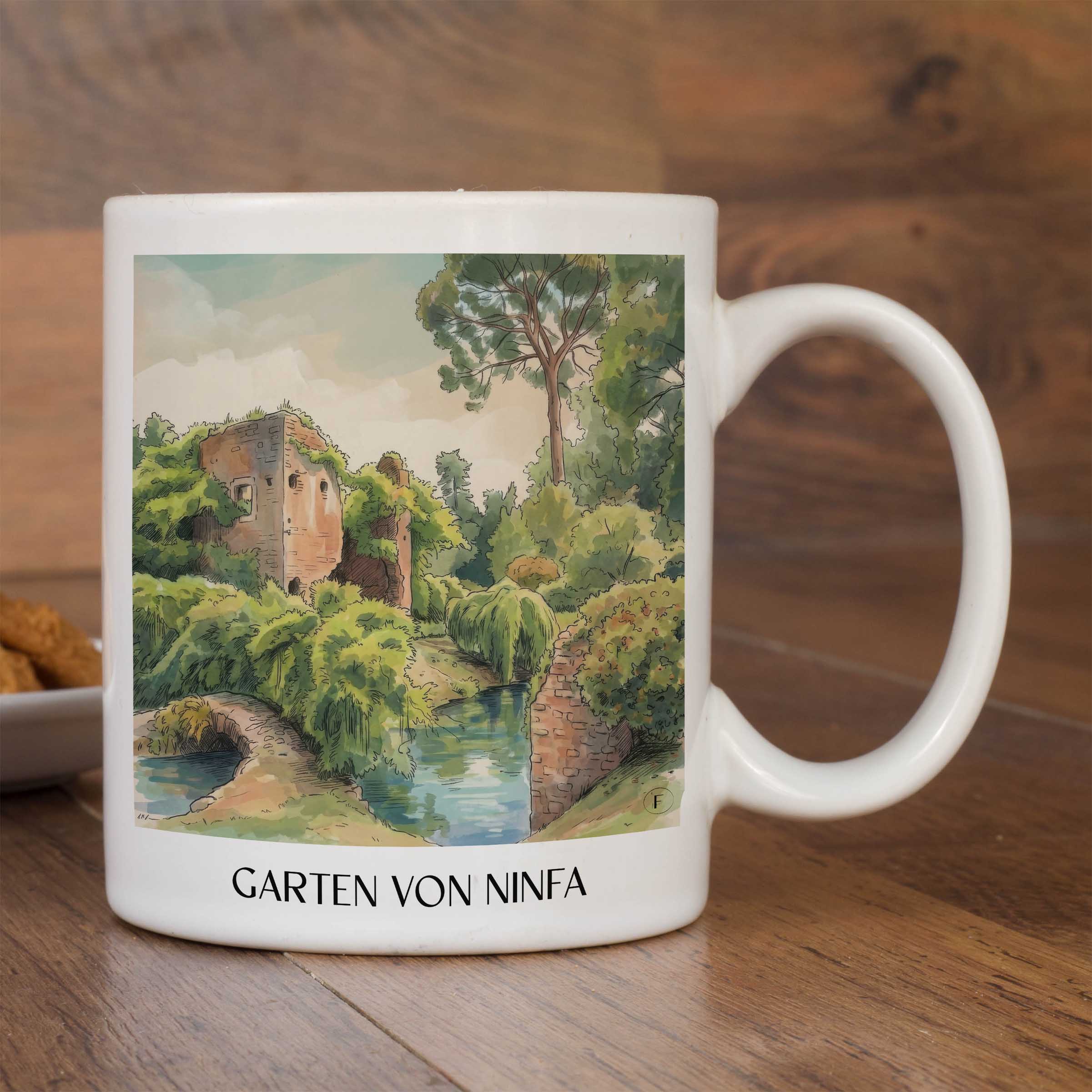 garten-von-ninfa-cisterna-di-latina-italien-kaffeebecher-aquarell