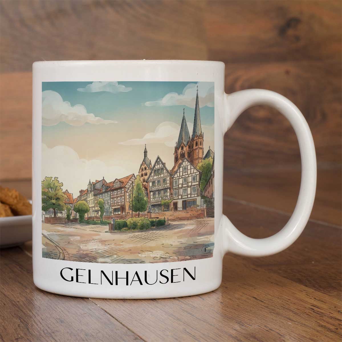 gelnhausen-spessart-deutschland-kaffeebecher-aquarell