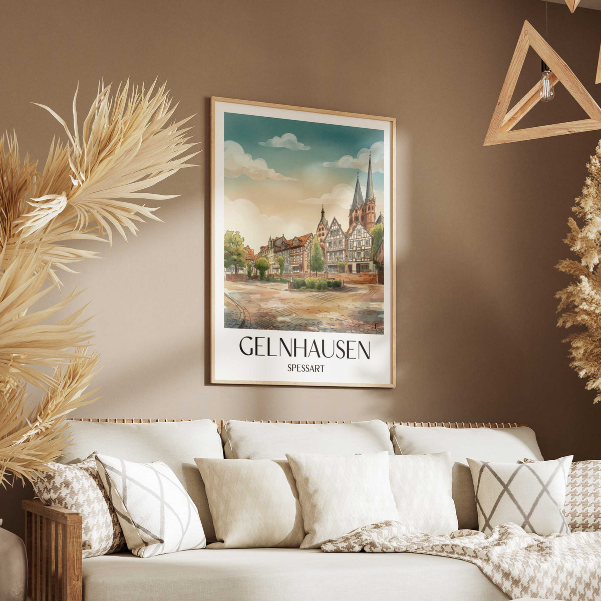 gelnhausen-spessart-deutschland-poster-aquarell